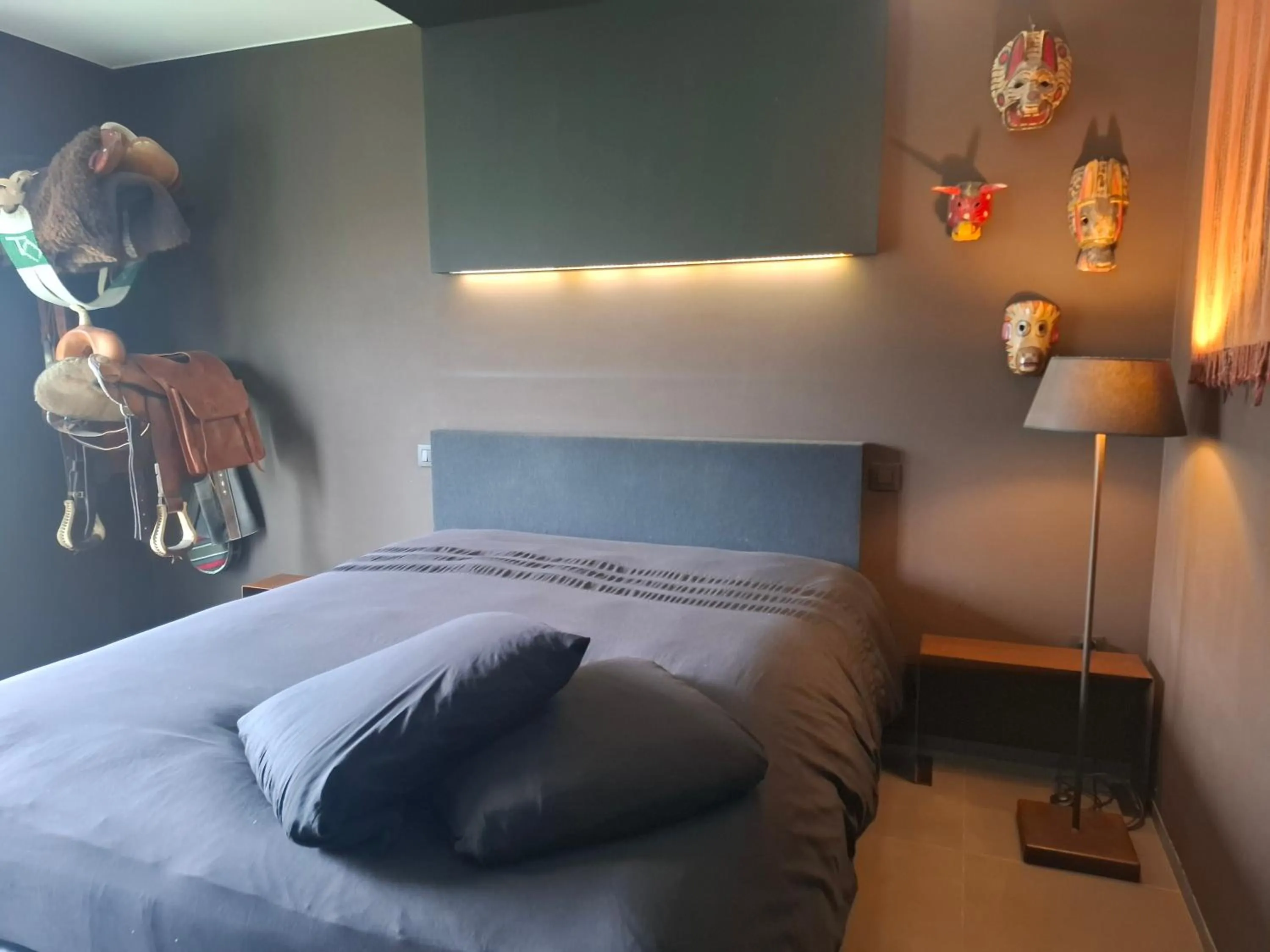 Bed in B&B Finis terrae with wellness