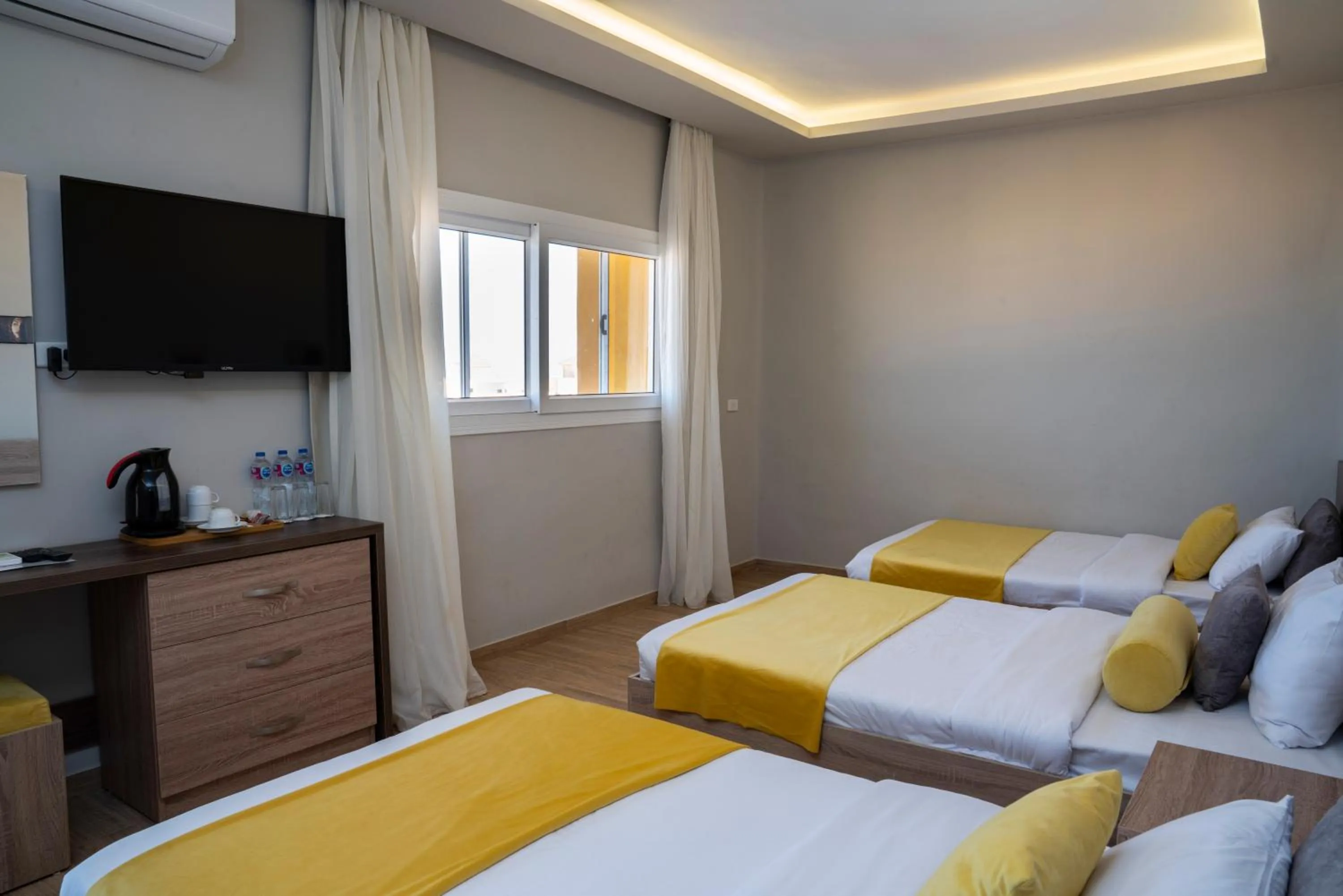 Communal lounge/ TV room, Bed in Al Dora Residence Suites Hurghada