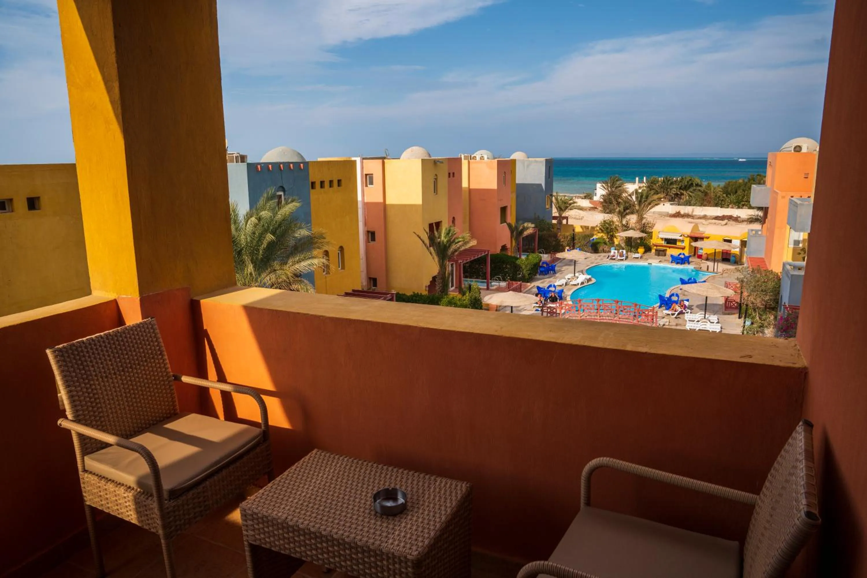 Patio in Al Dora Residence Suites Hurghada
