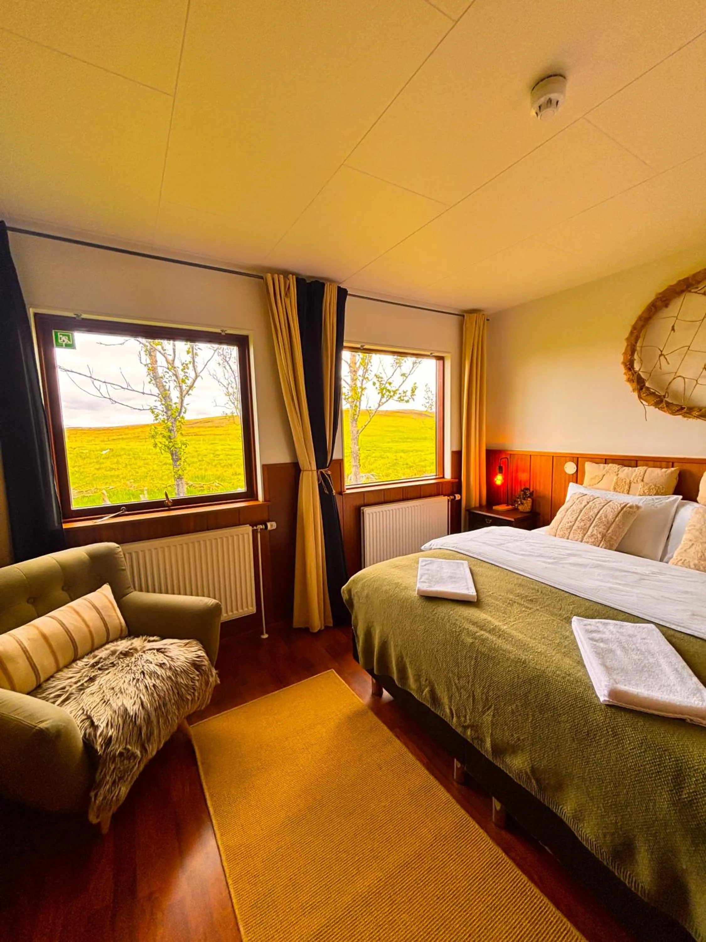 Bed in Hotel Brú countryside