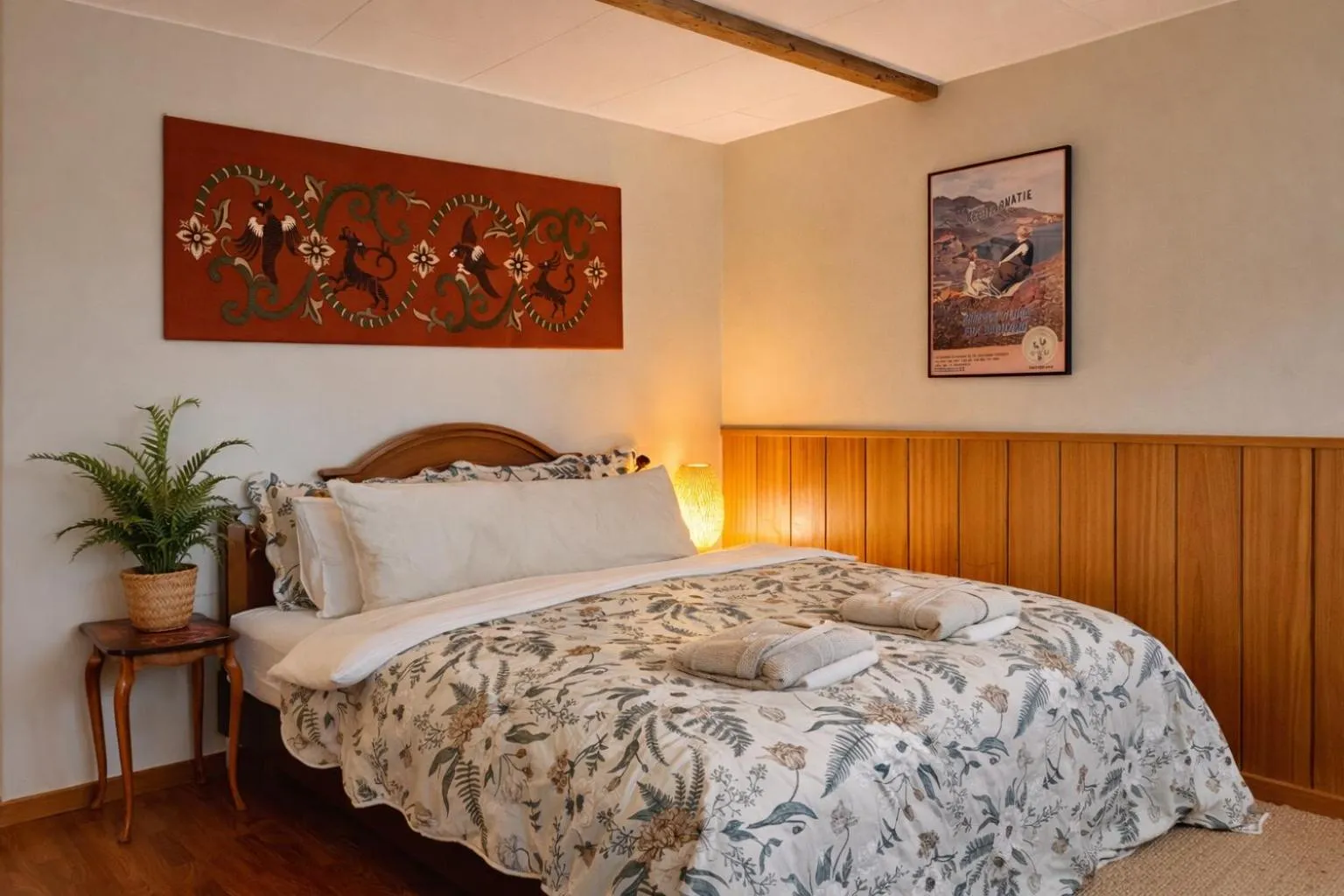 Bed in Hotel Brú countryside