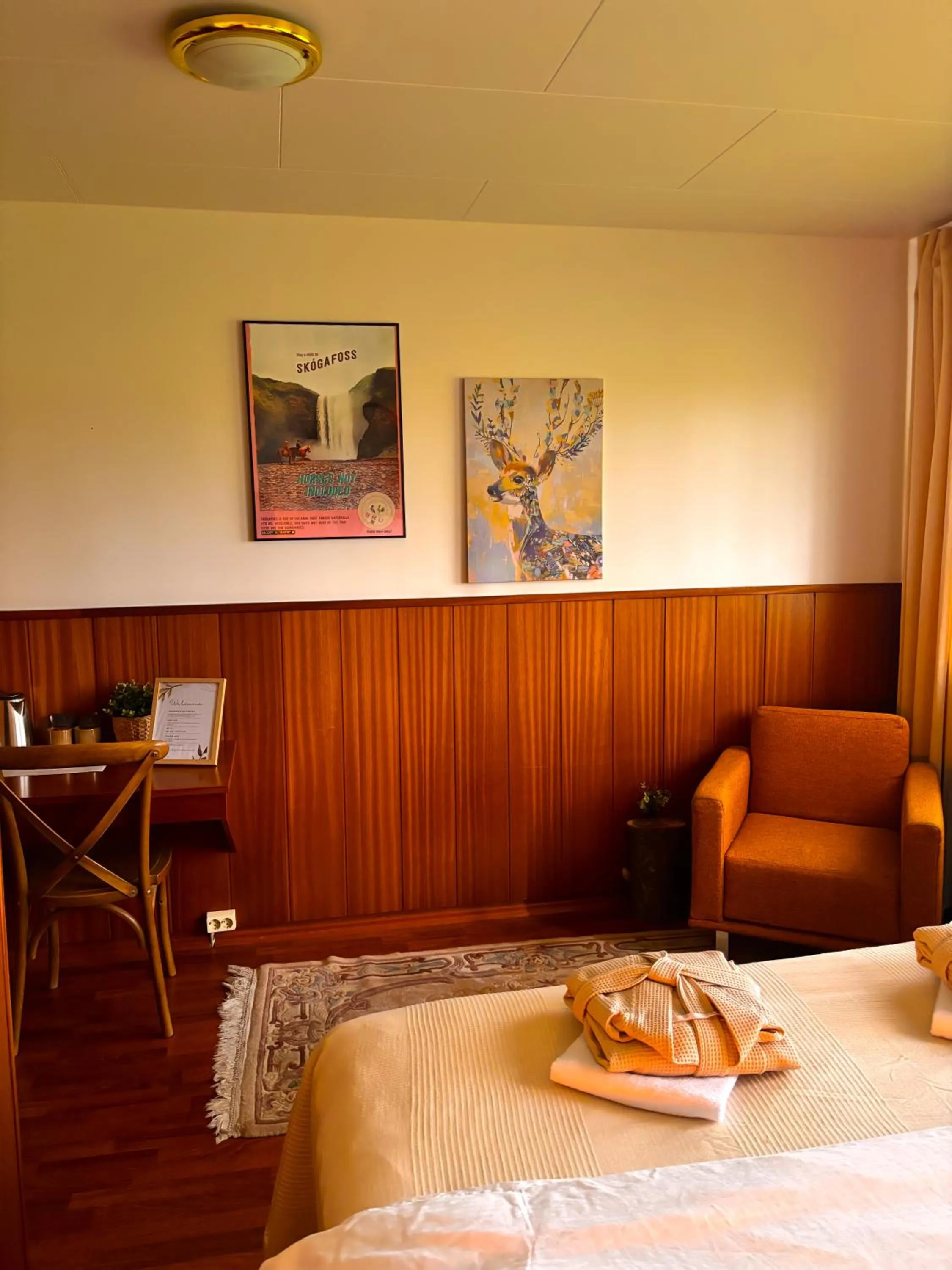 Bed in Hotel Brú countryside