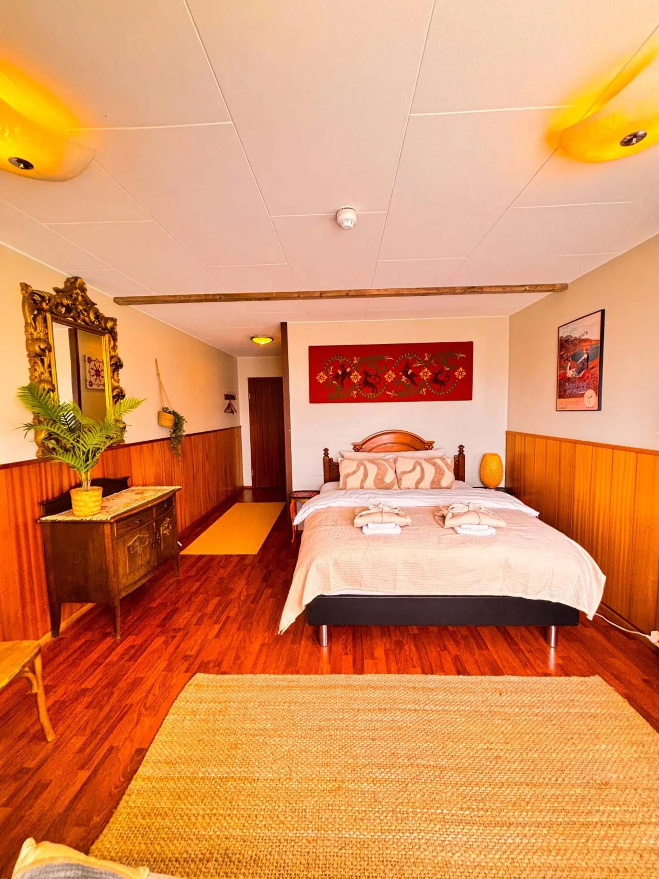 Bed in Hotel Brú countryside