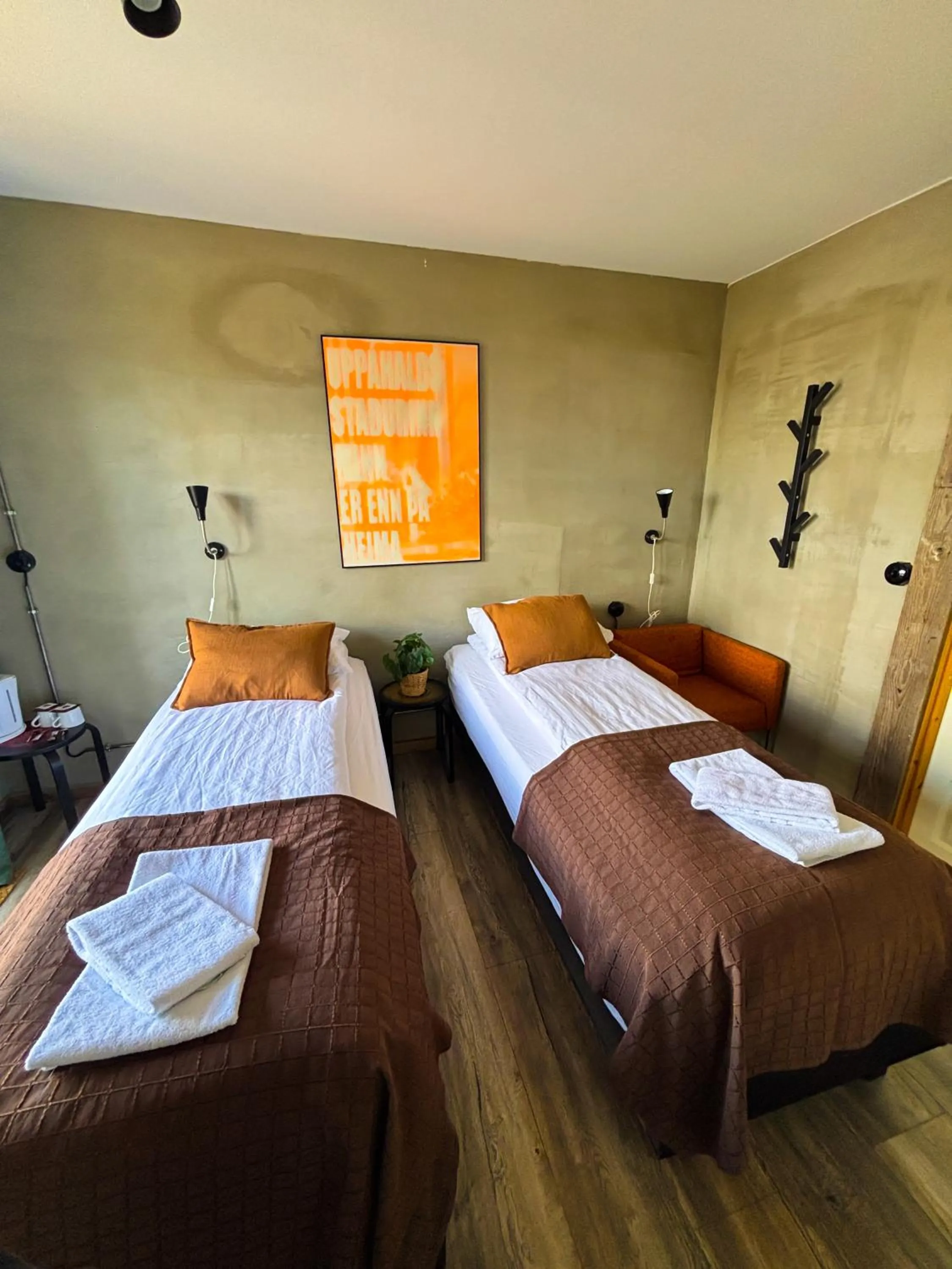 Bed in Hotel Brú countryside