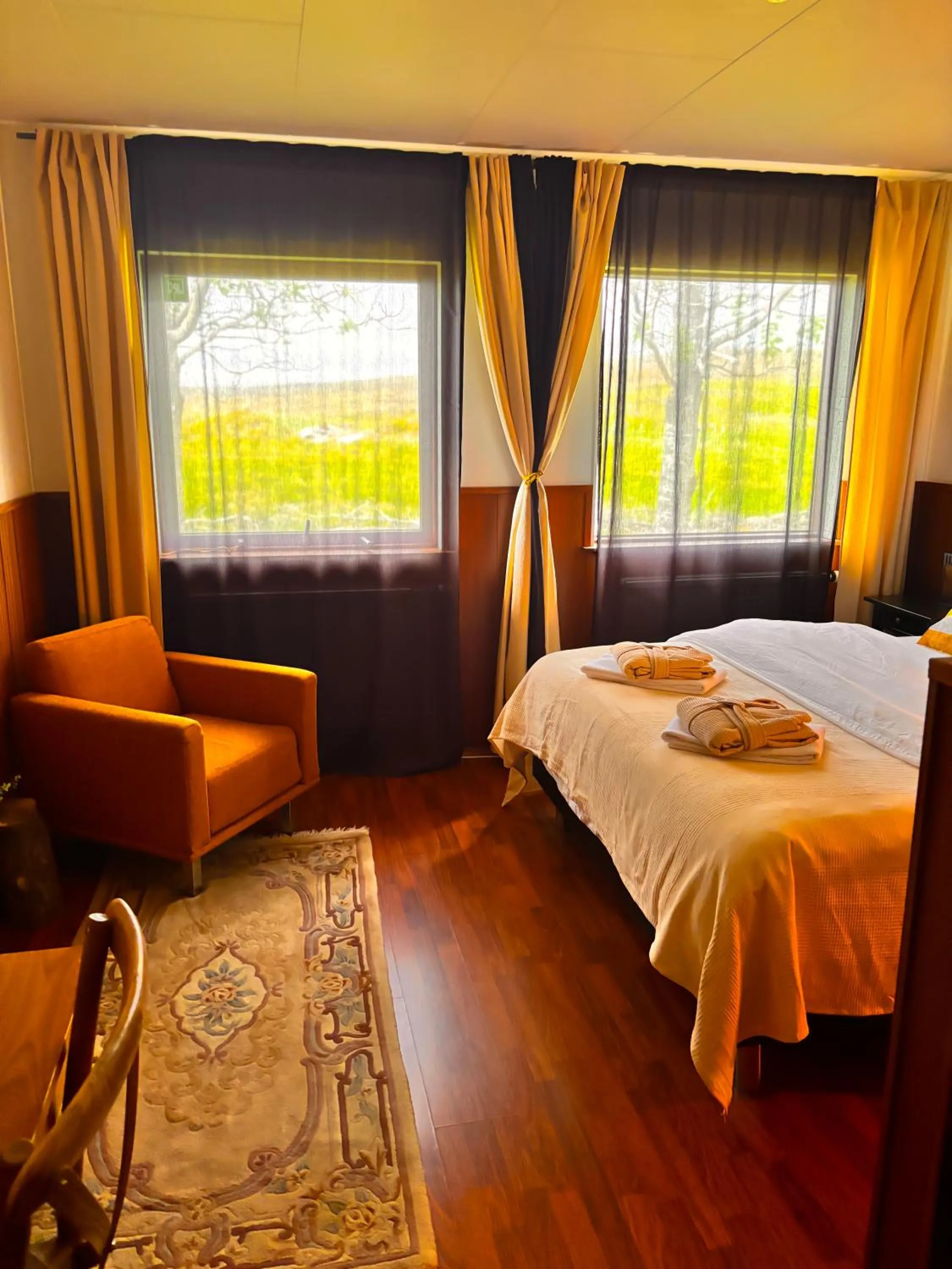 Bed in Hotel Brú countryside