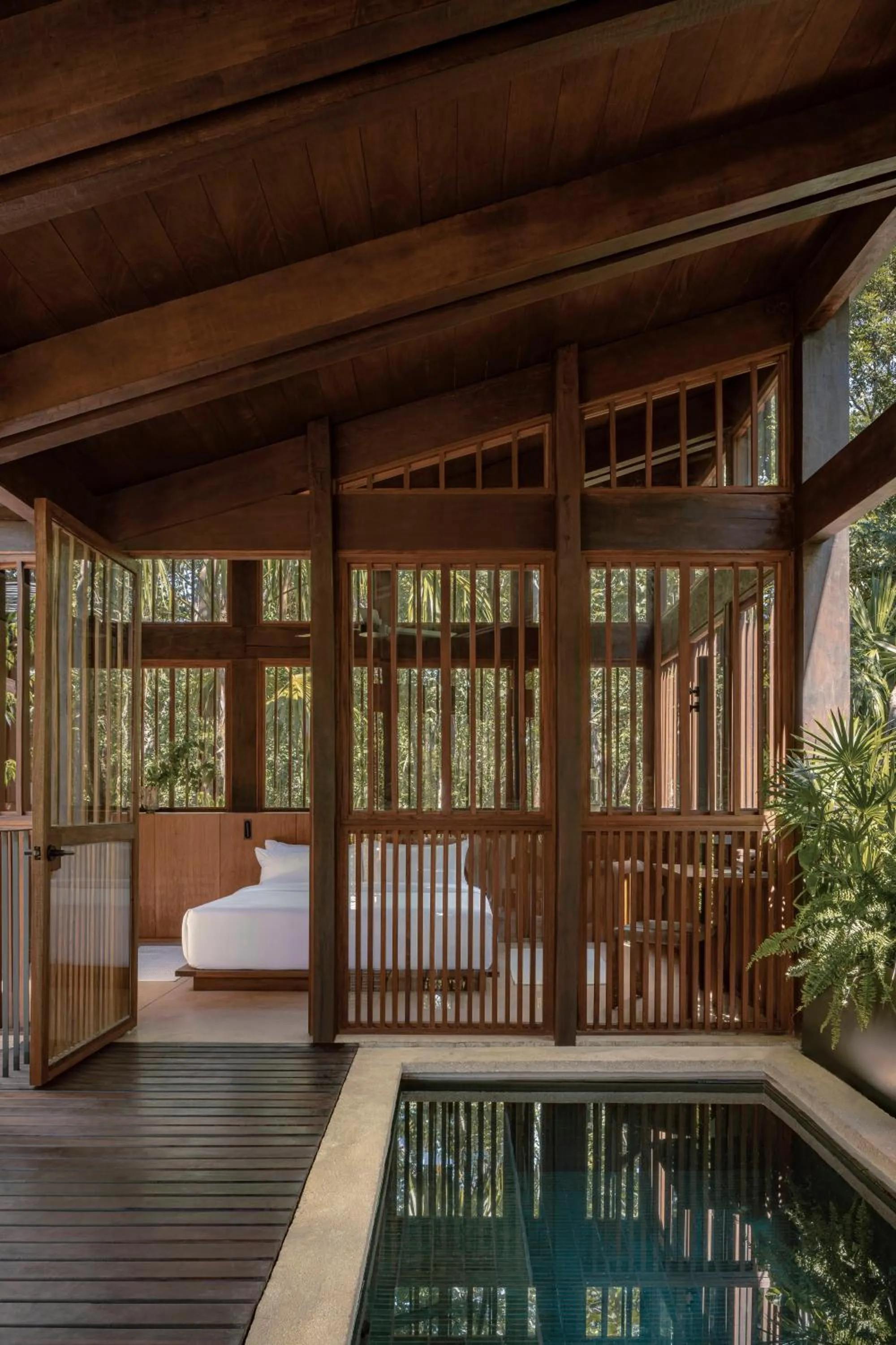 Pool view in Boca de Agua Bacalar