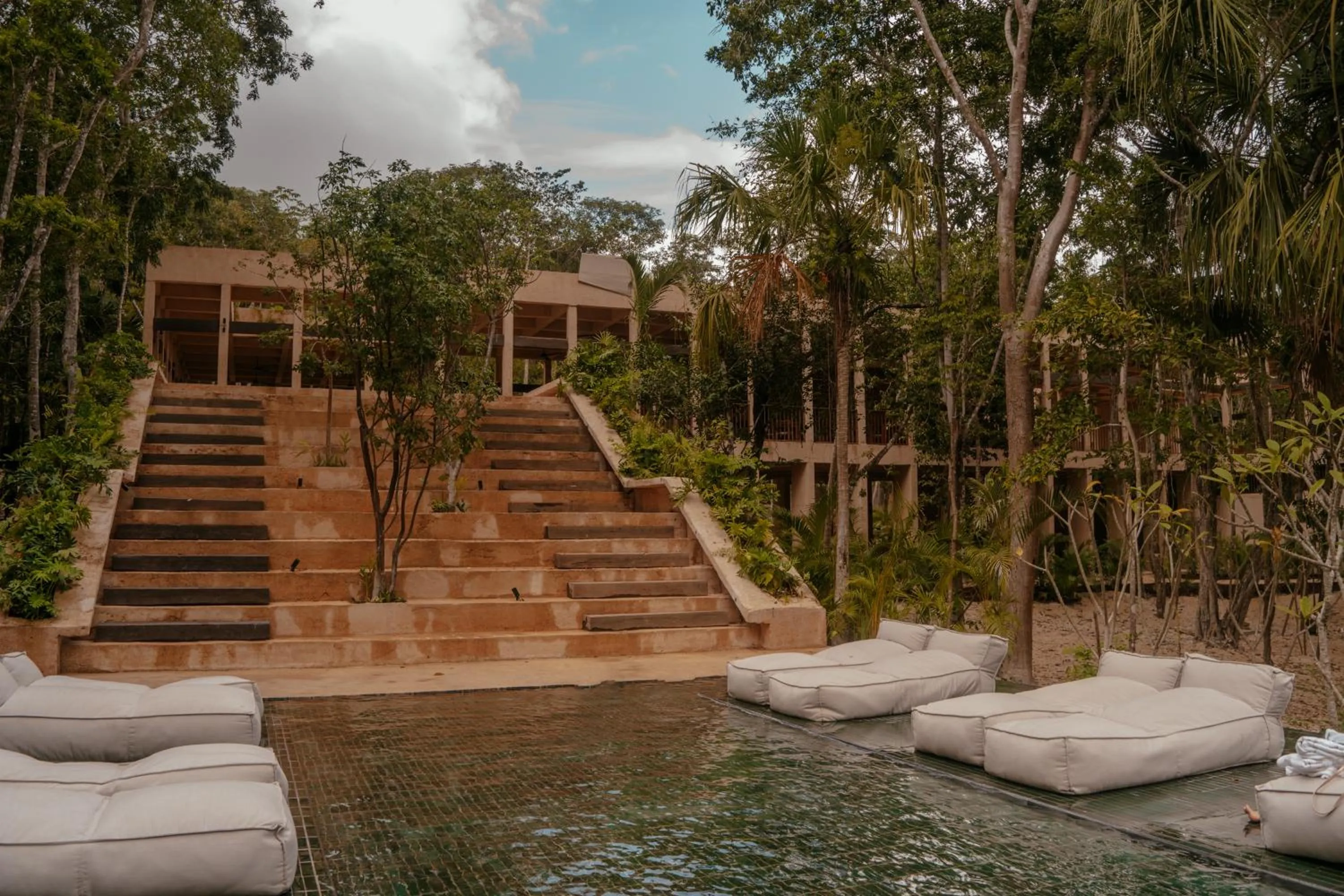 Swimming pool in Boca de Agua Bacalar