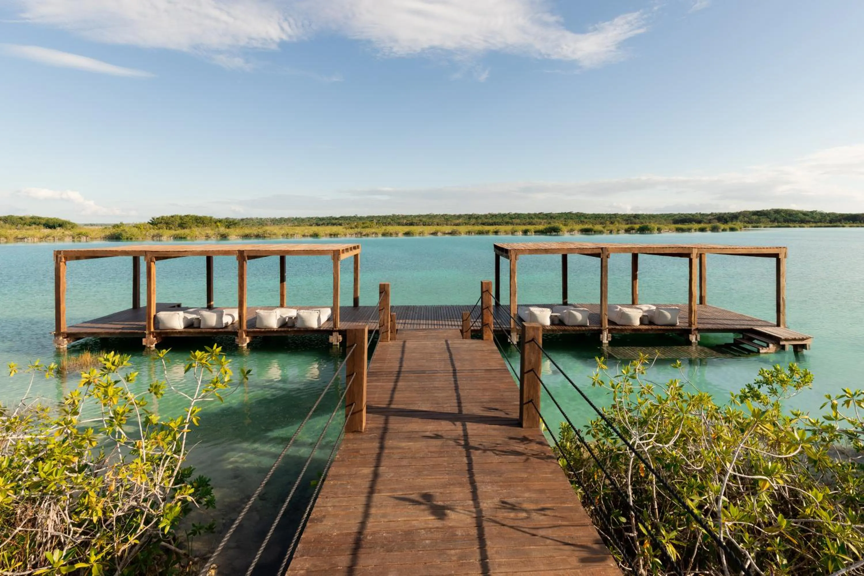 Lake view in Boca de Agua Bacalar