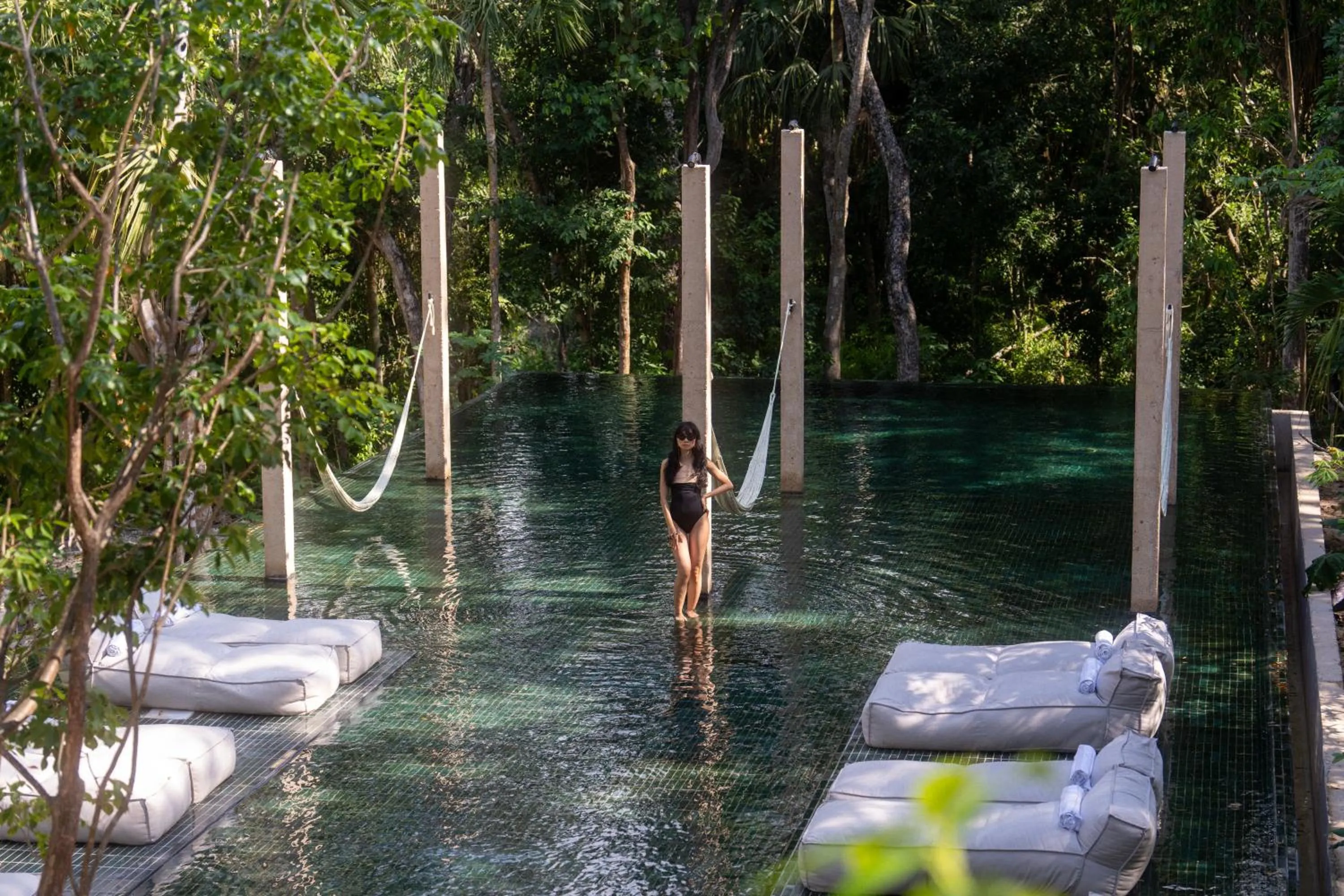 Swimming pool in Boca de Agua Bacalar