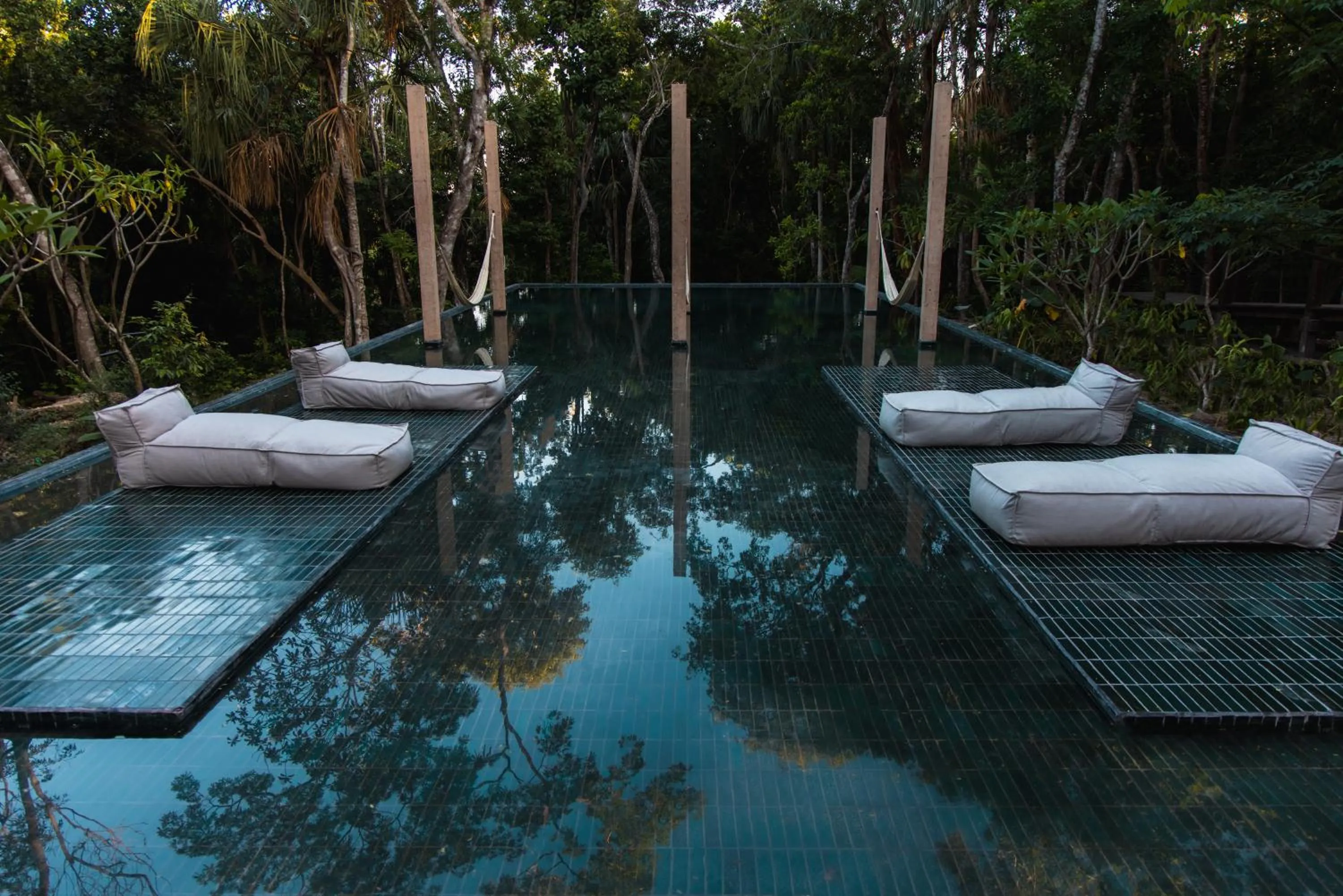 Swimming pool in Boca de Agua Bacalar