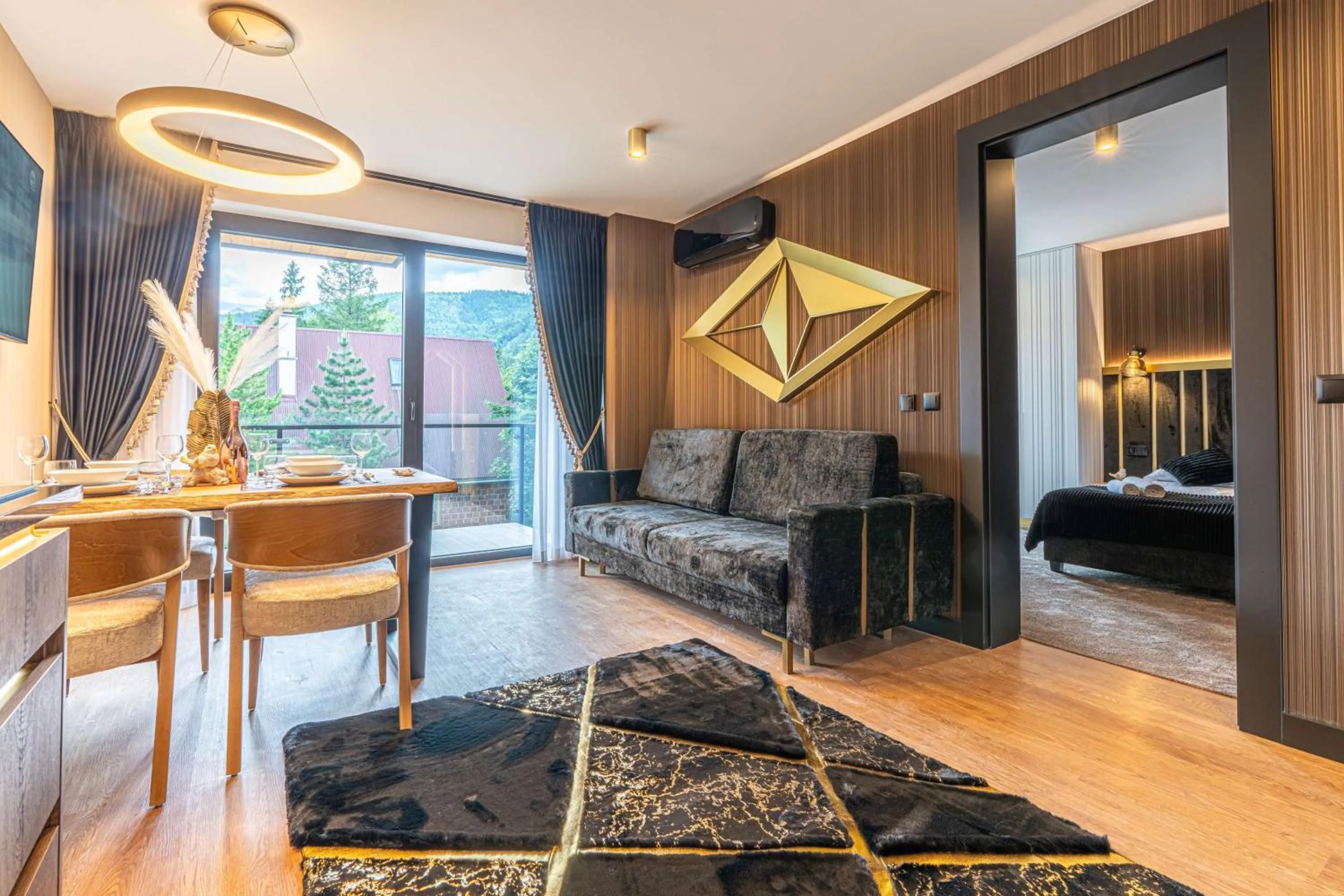 Living room in Złota Residence & SPA - 500m od Krupówek
