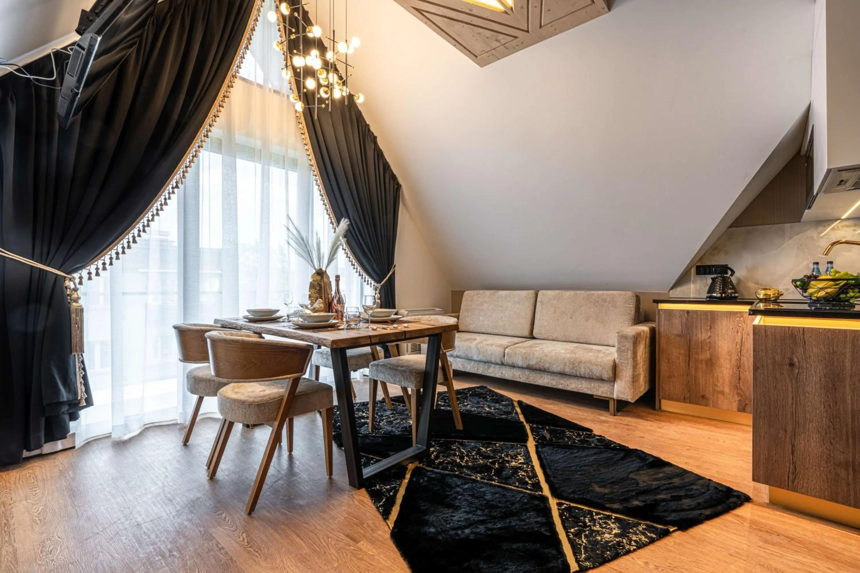 Living room in Złota Residence & SPA - 500m od Krupówek