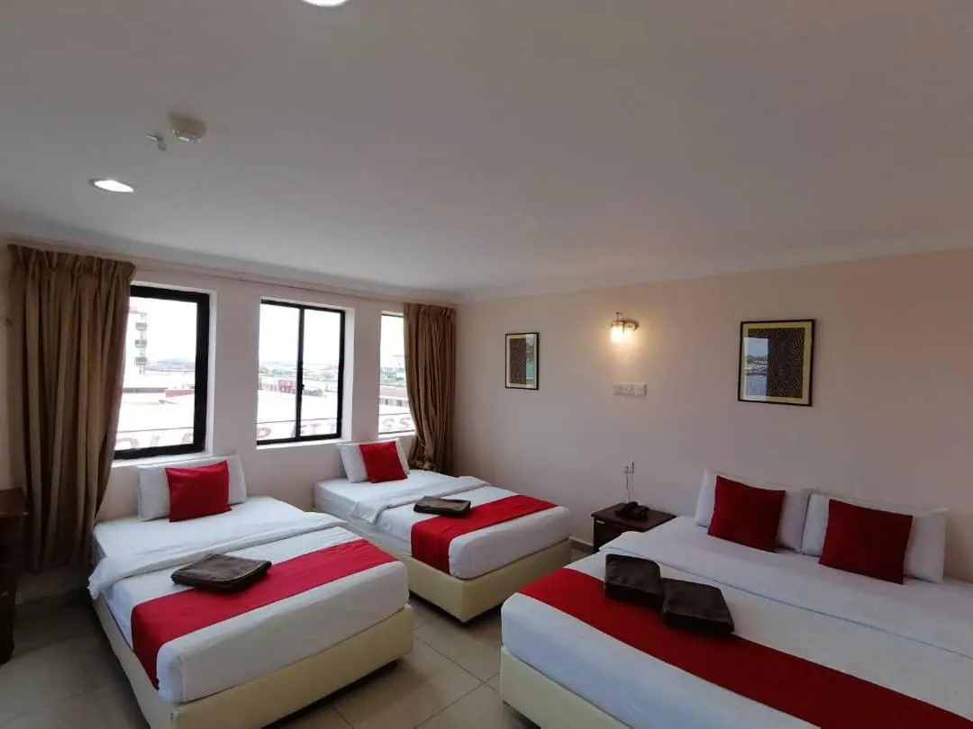 Bed in HOTEL PANTAI VIEW