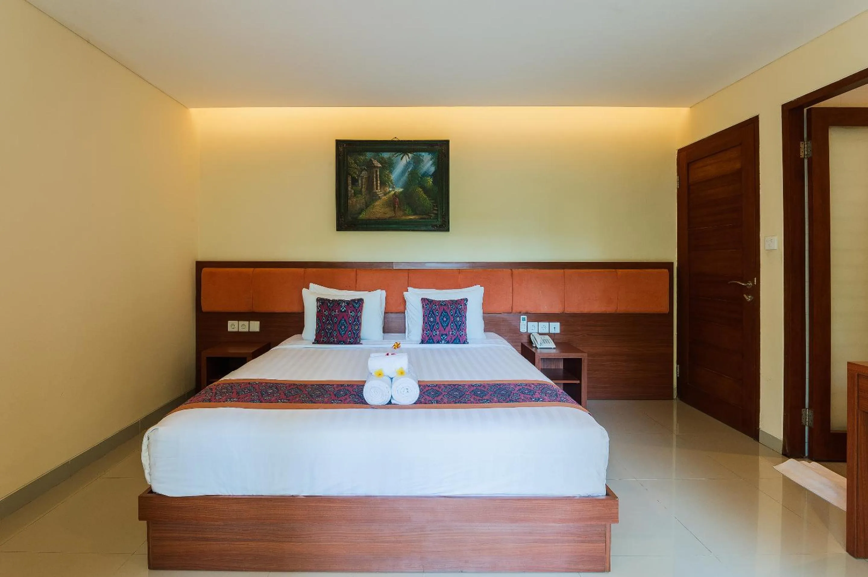 Bed in Gana Hotel & Restaurant