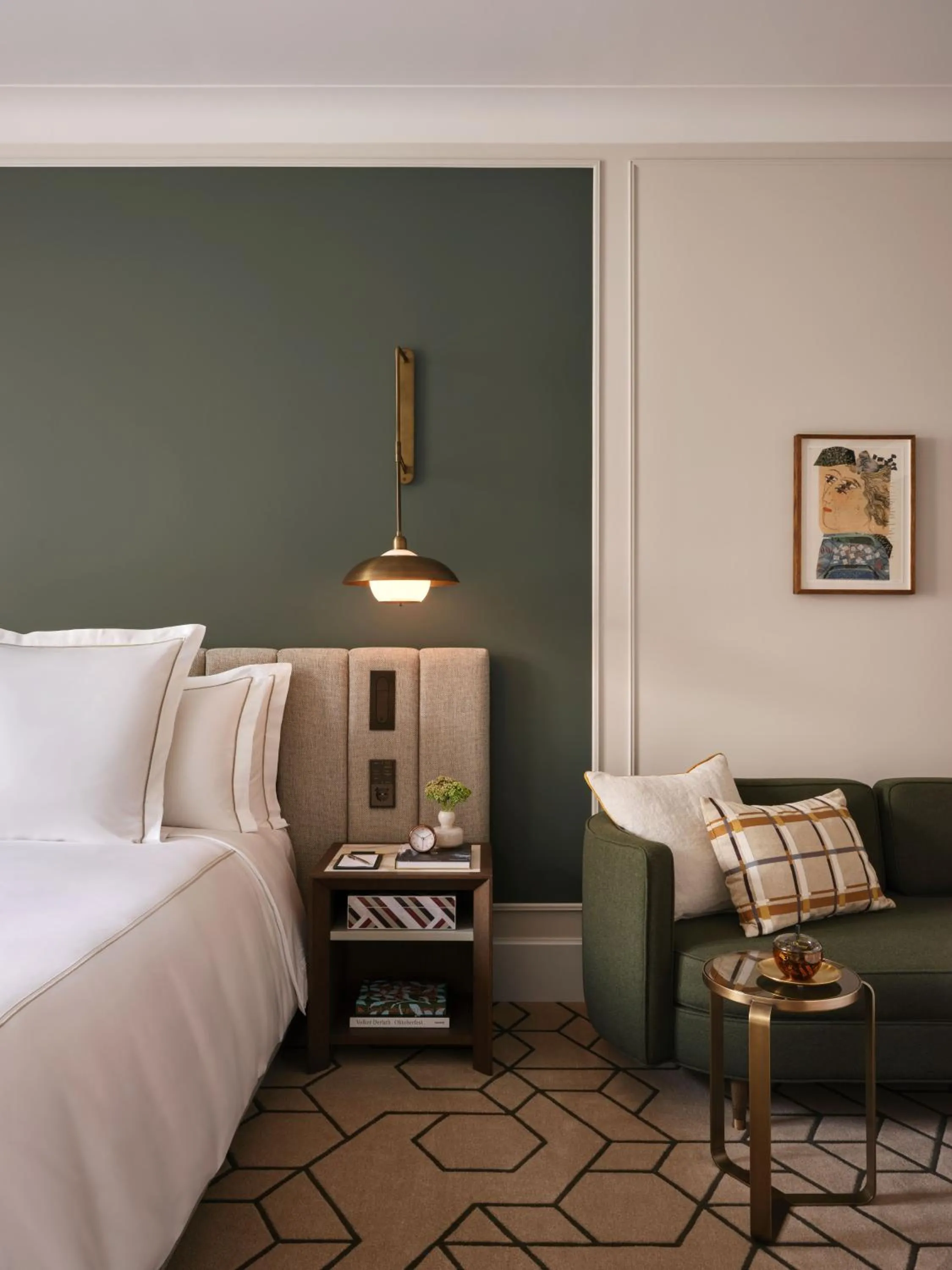 Decorative detail, Bed in Rosewood Munich