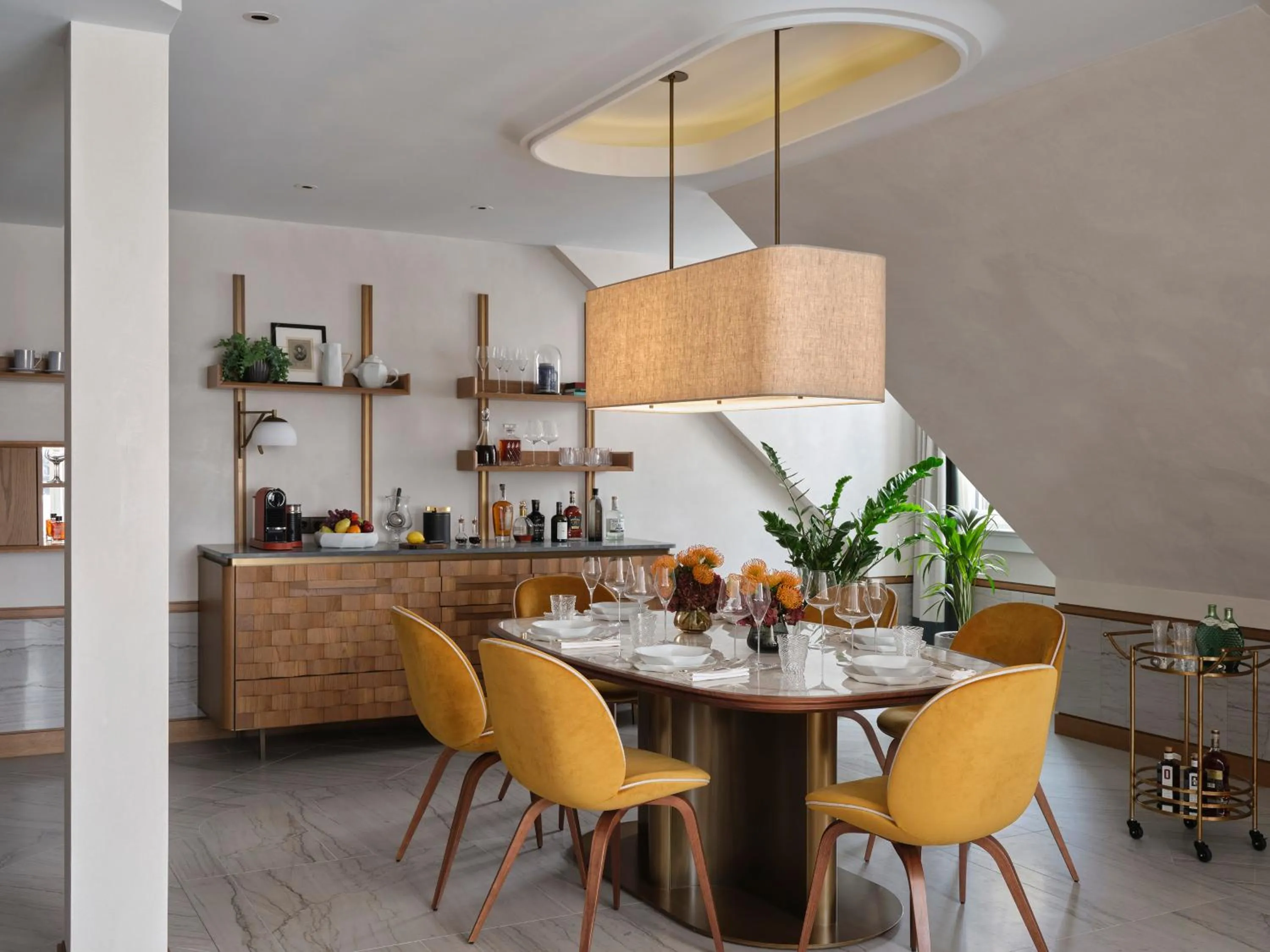 Living room in Rosewood Munich