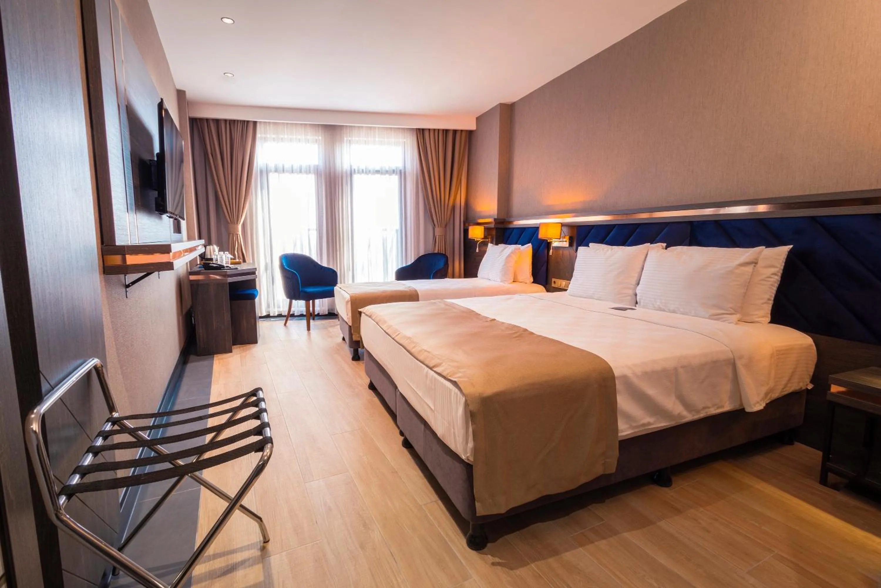 Bed in WestDoor Hotel