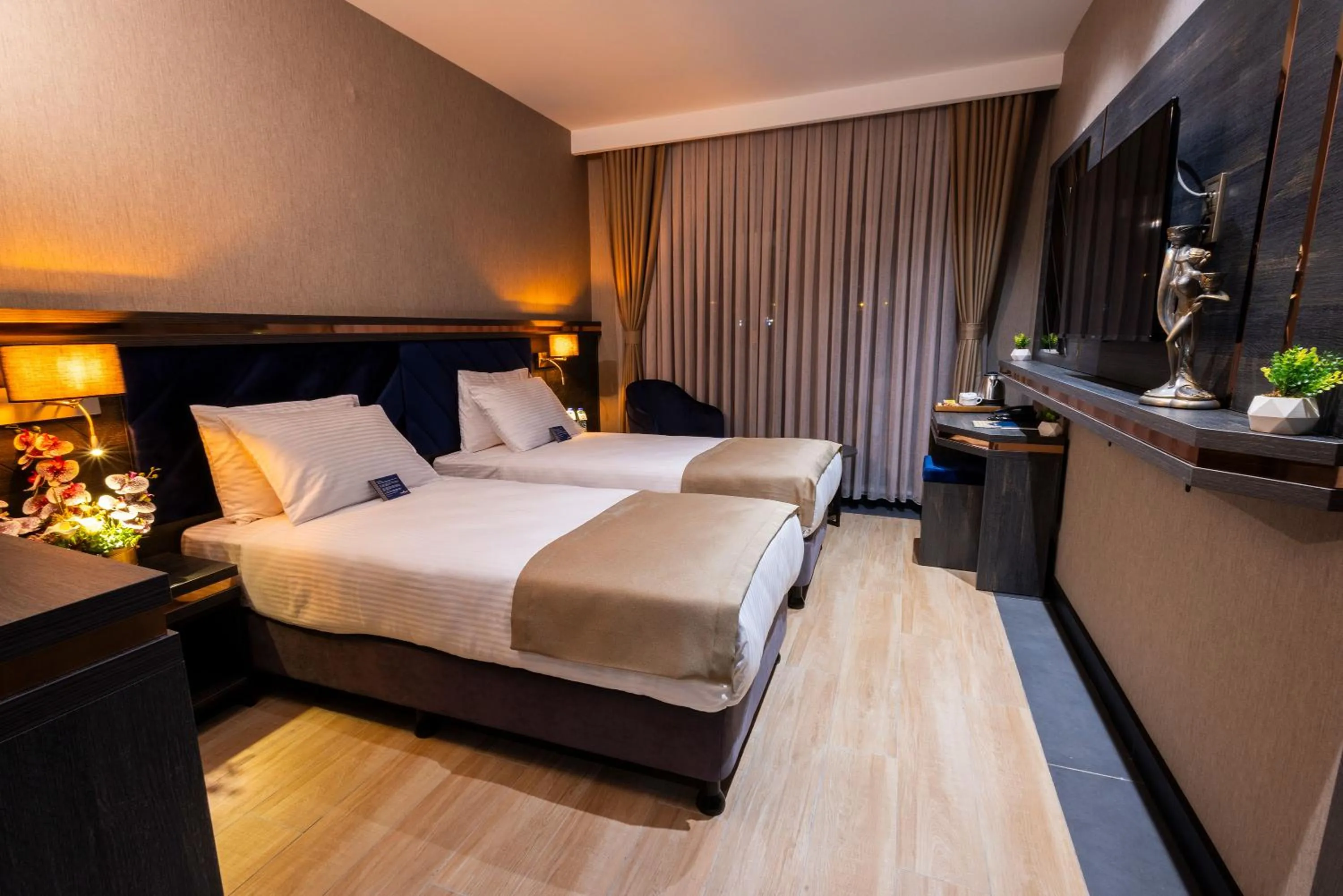 Bed in WestDoor Hotel