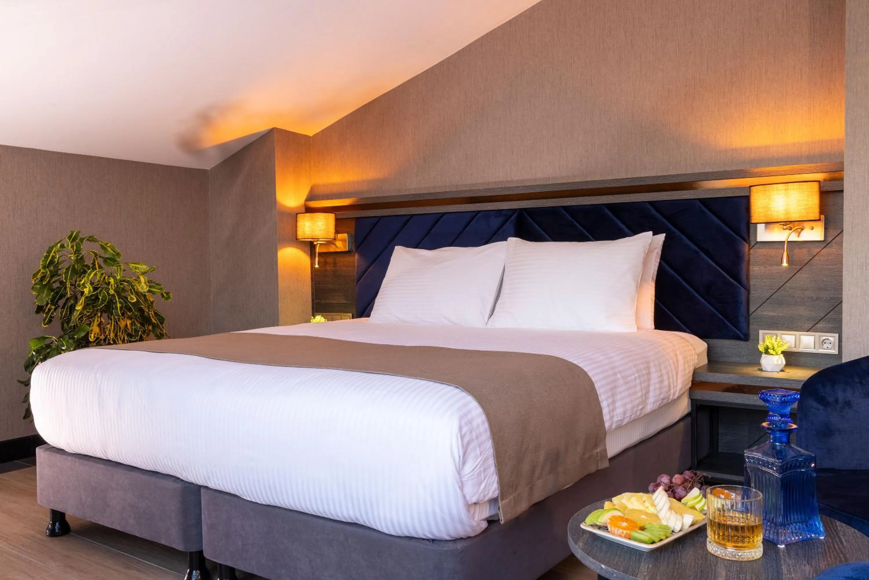 Bed in WestDoor Hotel