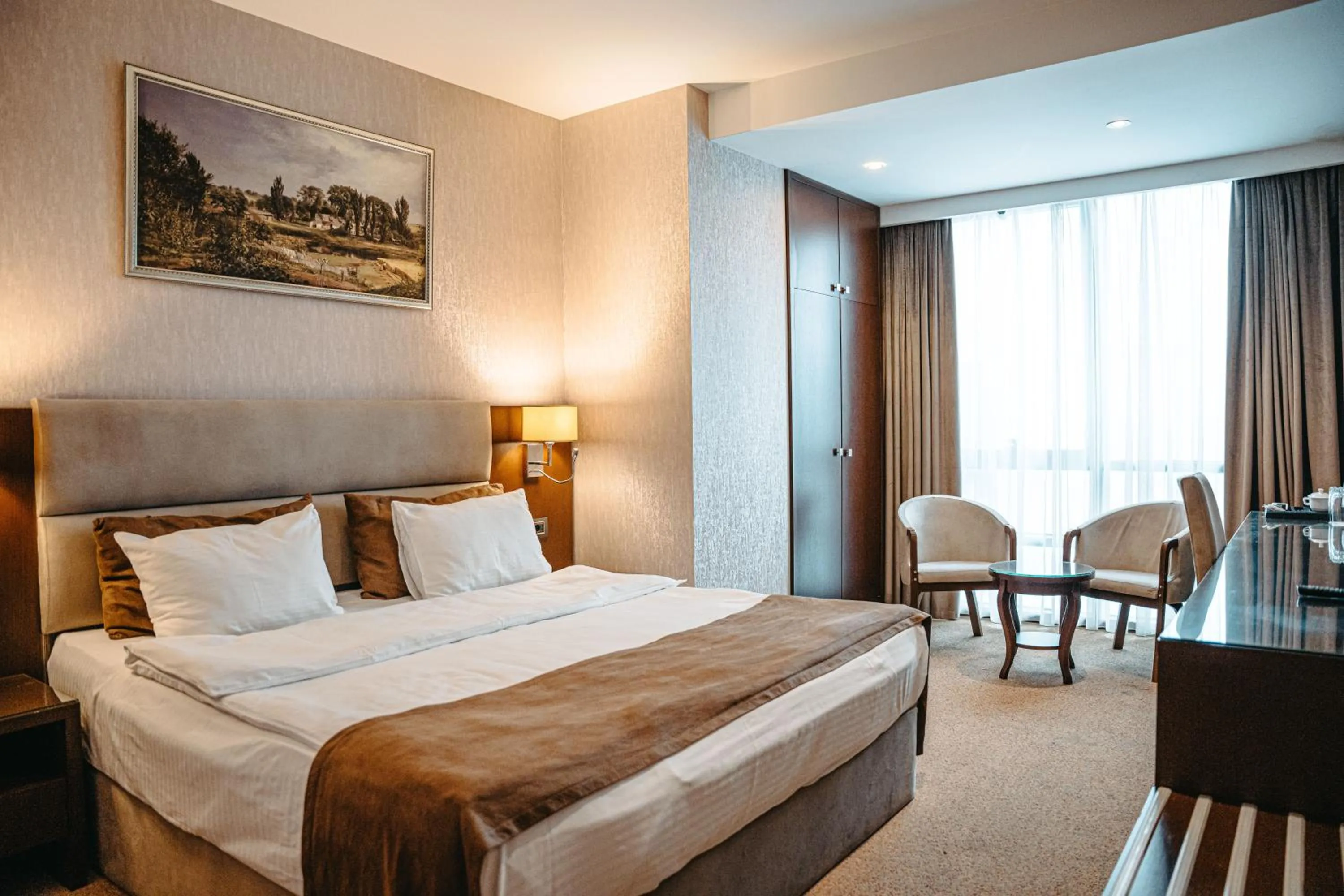 Bed in The Diamond Hotel Baku