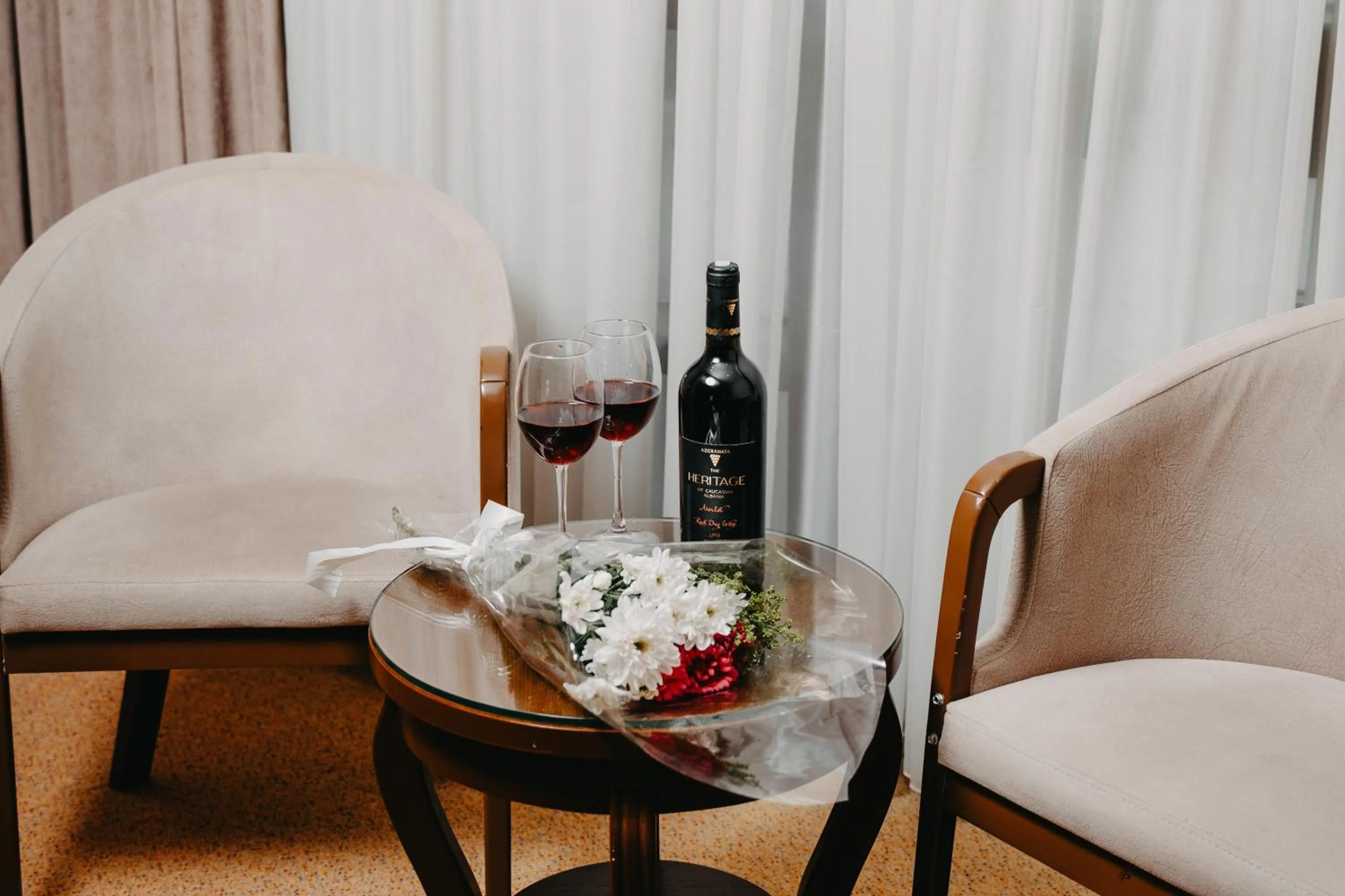 Seating area in The Diamond Hotel Baku