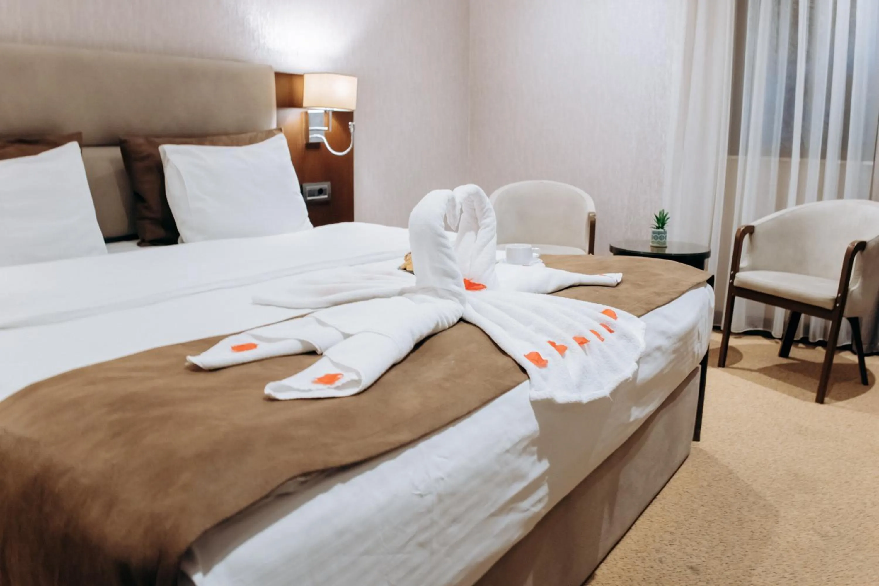 Bed in The Diamond Hotel Baku