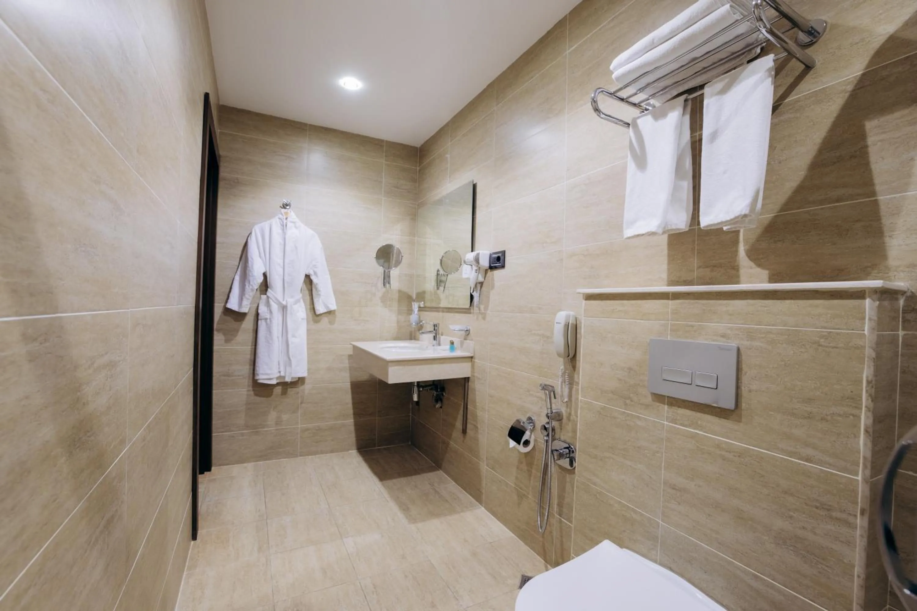 Shower, Bathroom in The Diamond Hotel Baku