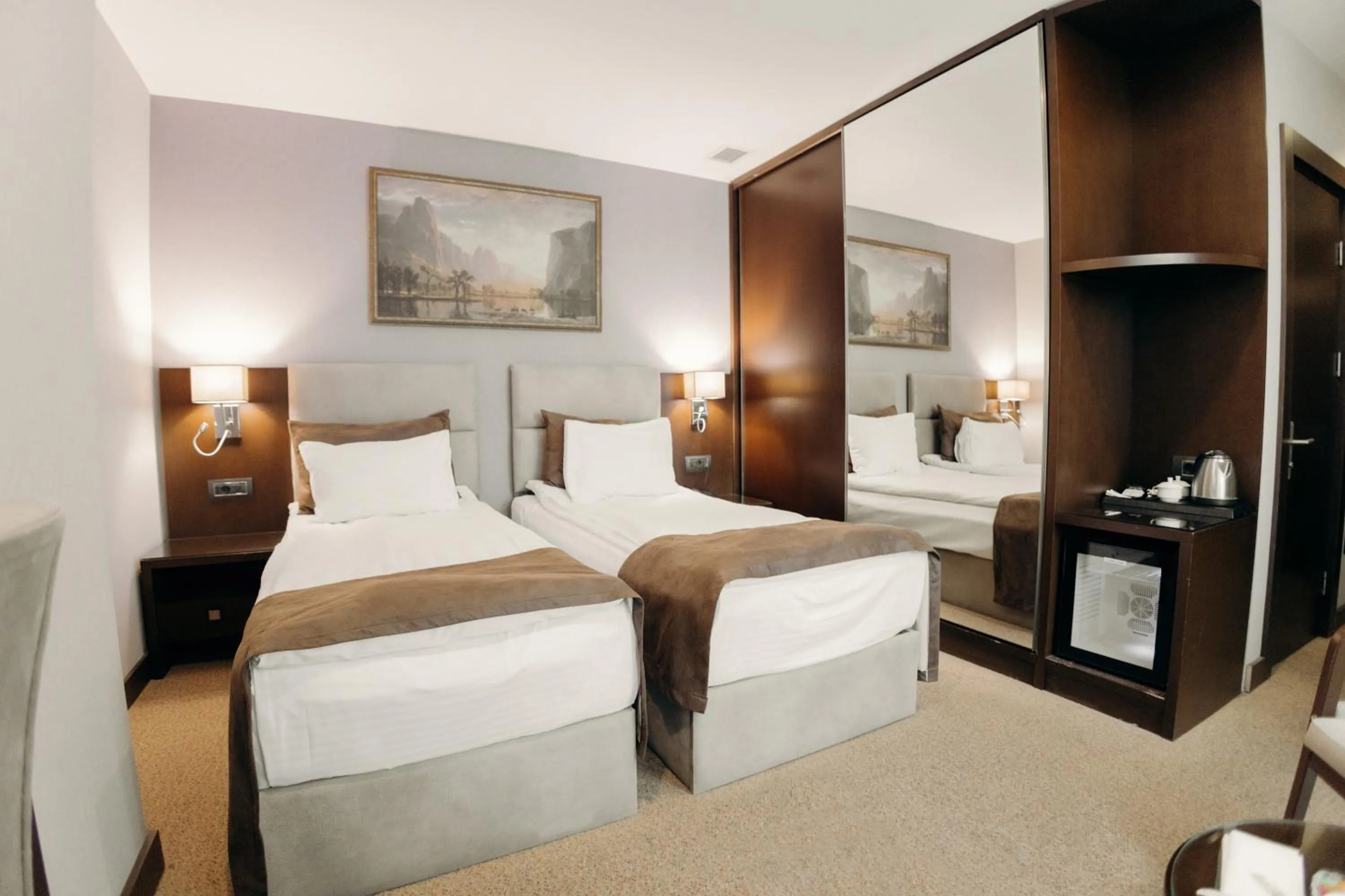 Bed in The Diamond Hotel Baku