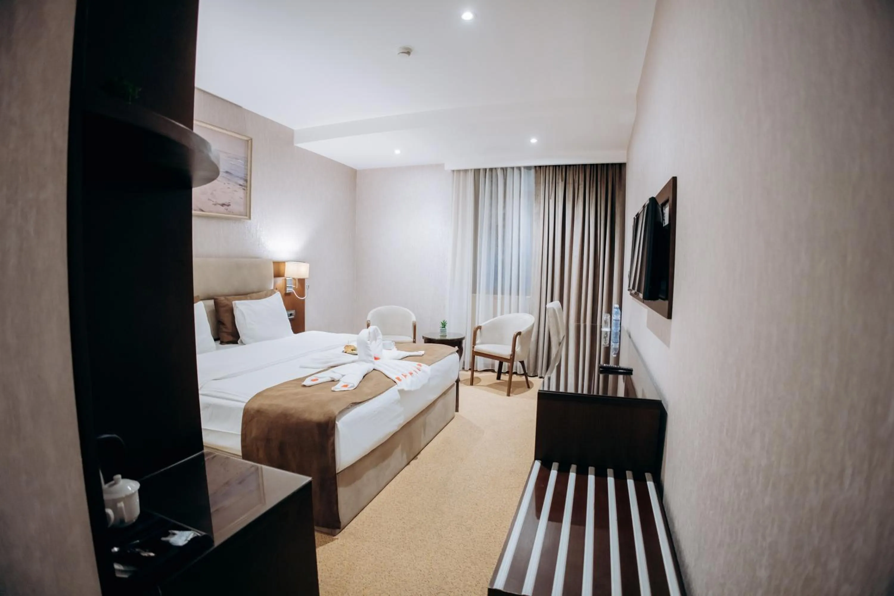 Bed in The Diamond Hotel Baku