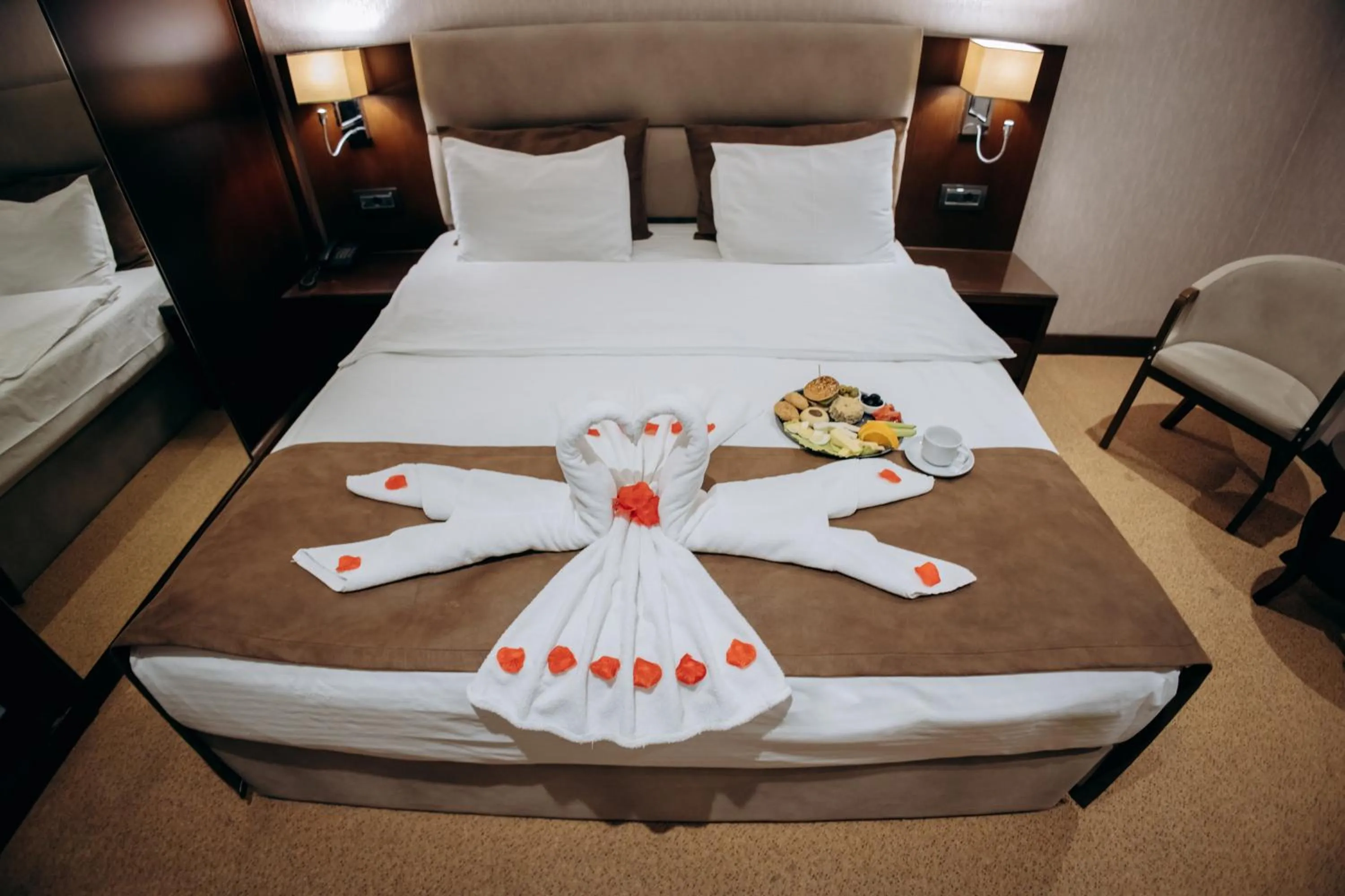 Bed in The Diamond Hotel Baku