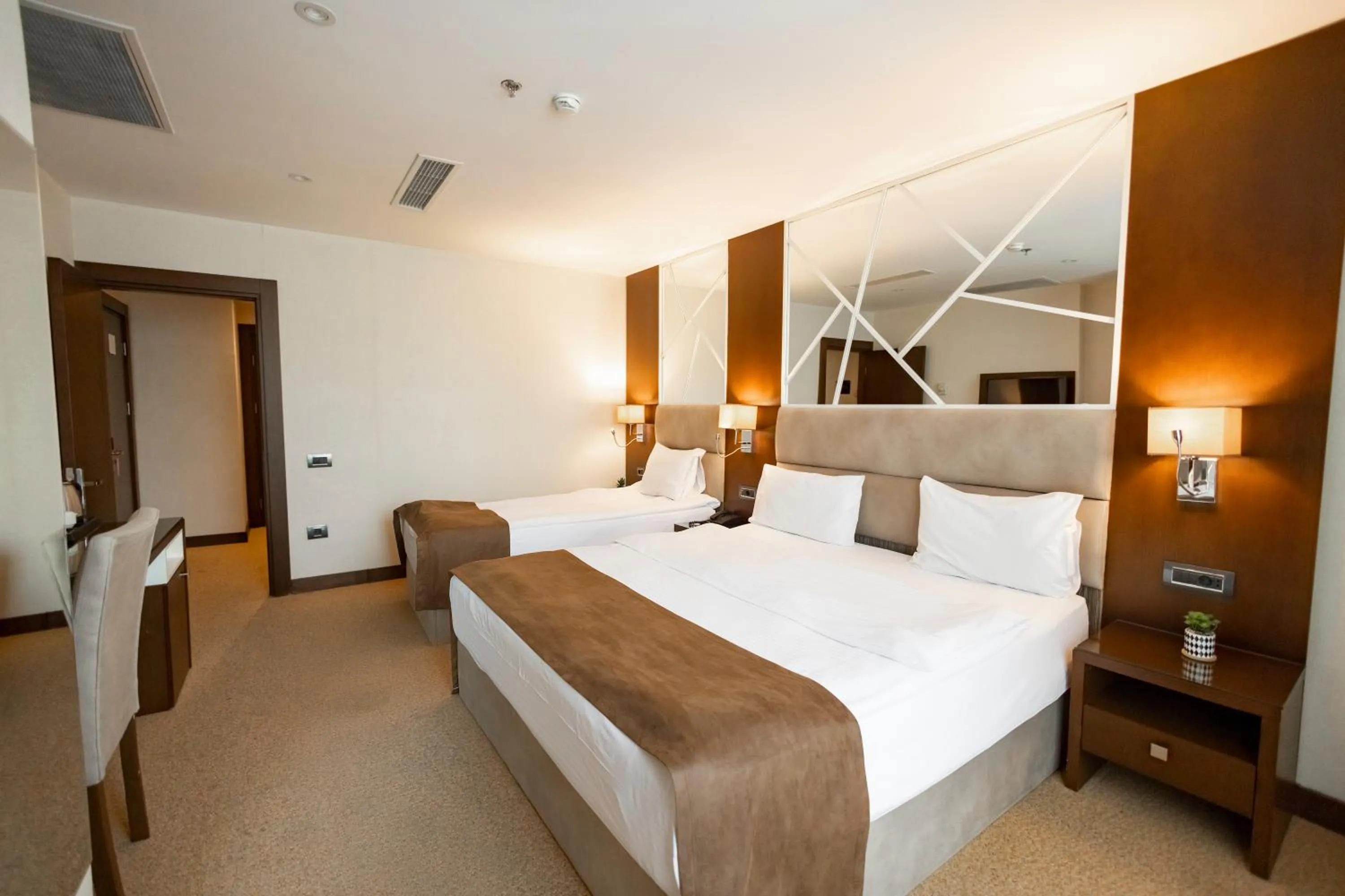 Bed in The Diamond Hotel Baku