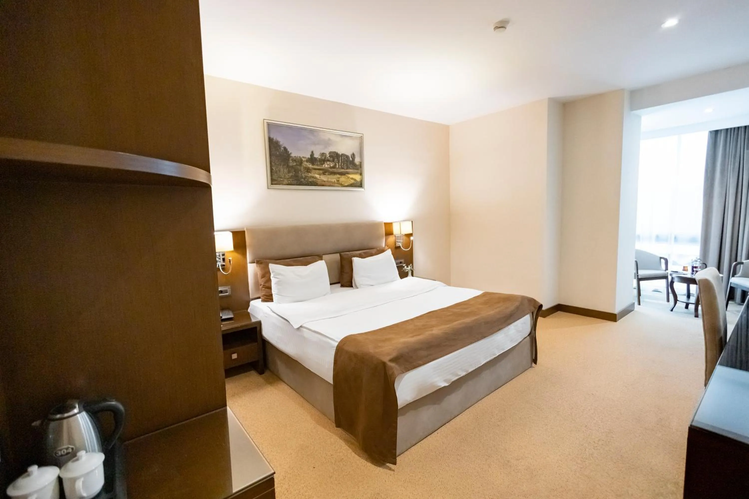 Bed in The Diamond Hotel Baku