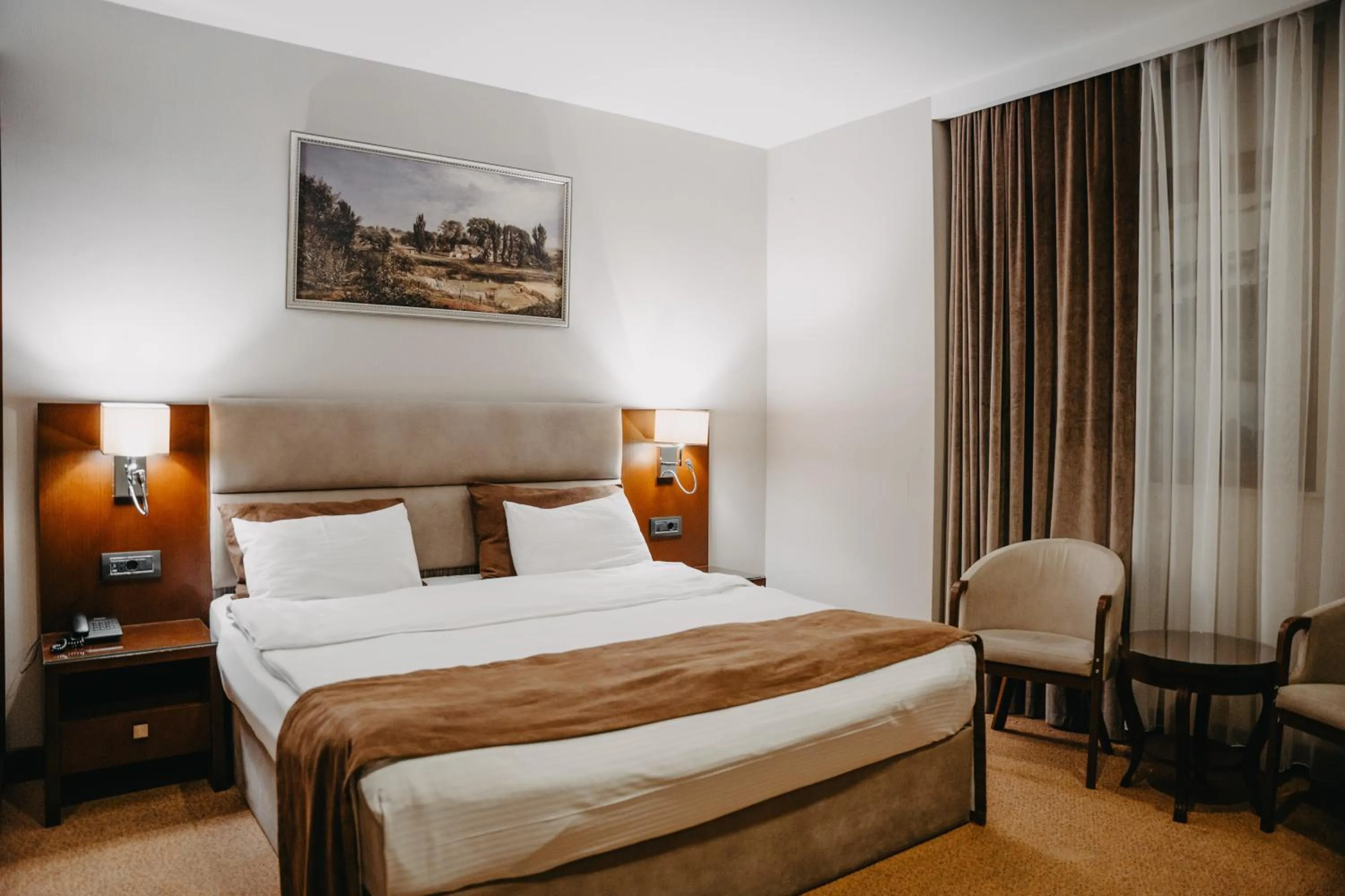 Bed in The Diamond Hotel Baku