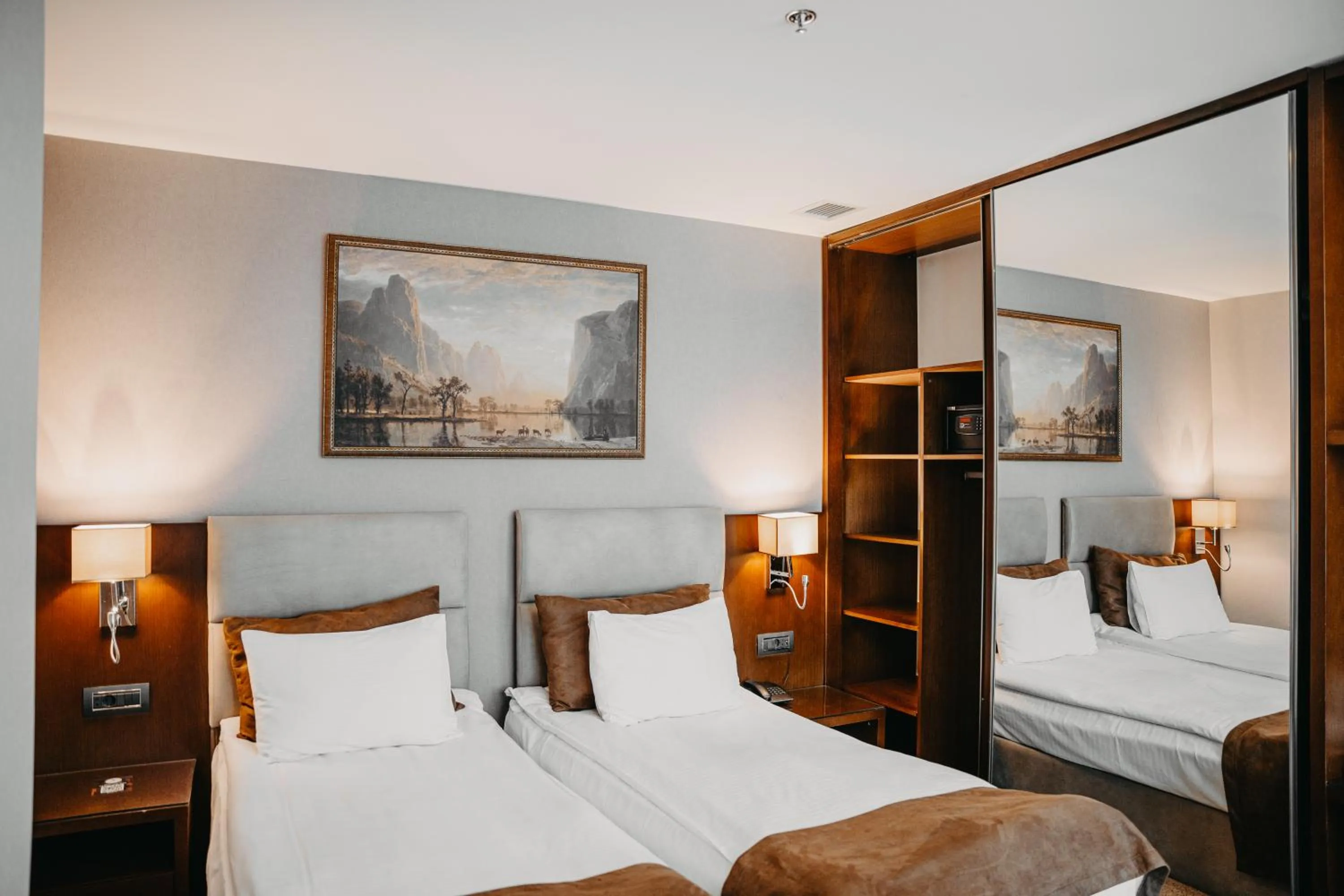 Bed in The Diamond Hotel Baku