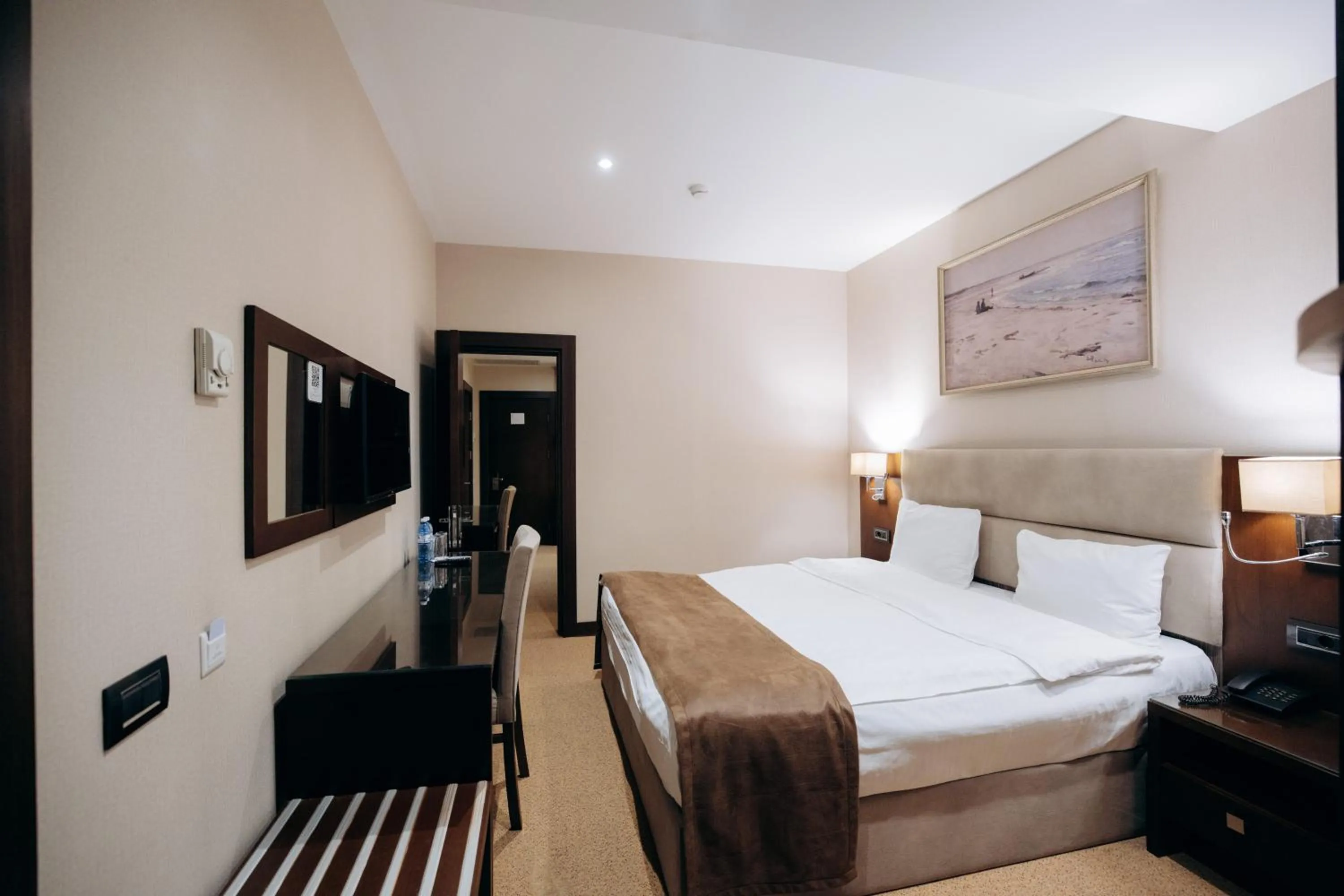 Bed in The Diamond Hotel Baku