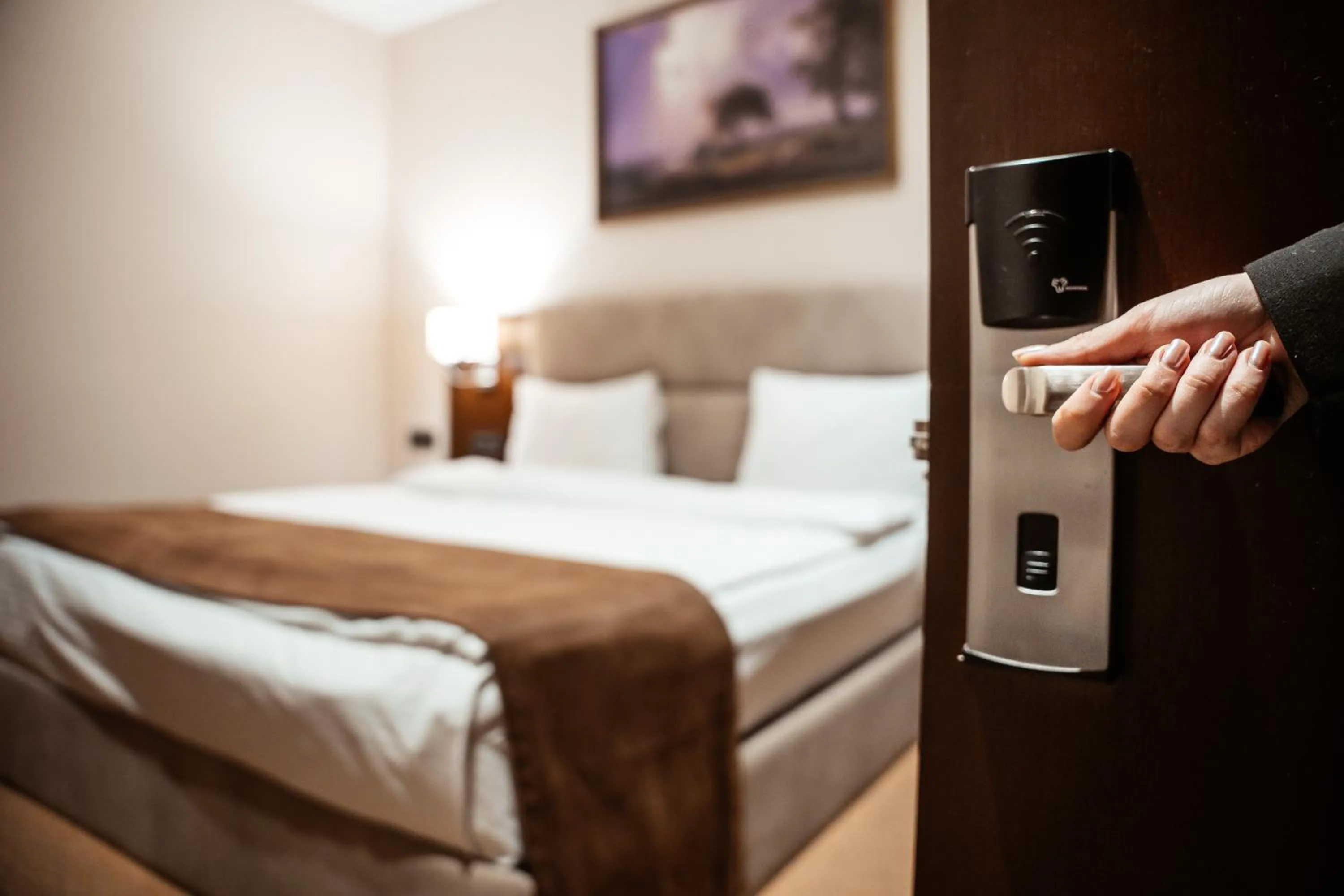 Bed in The Diamond Hotel Baku