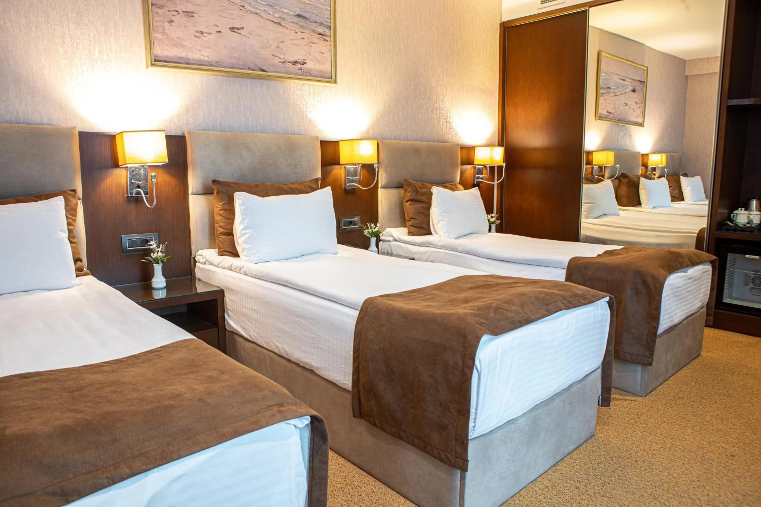 Bed in The Diamond Hotel Baku