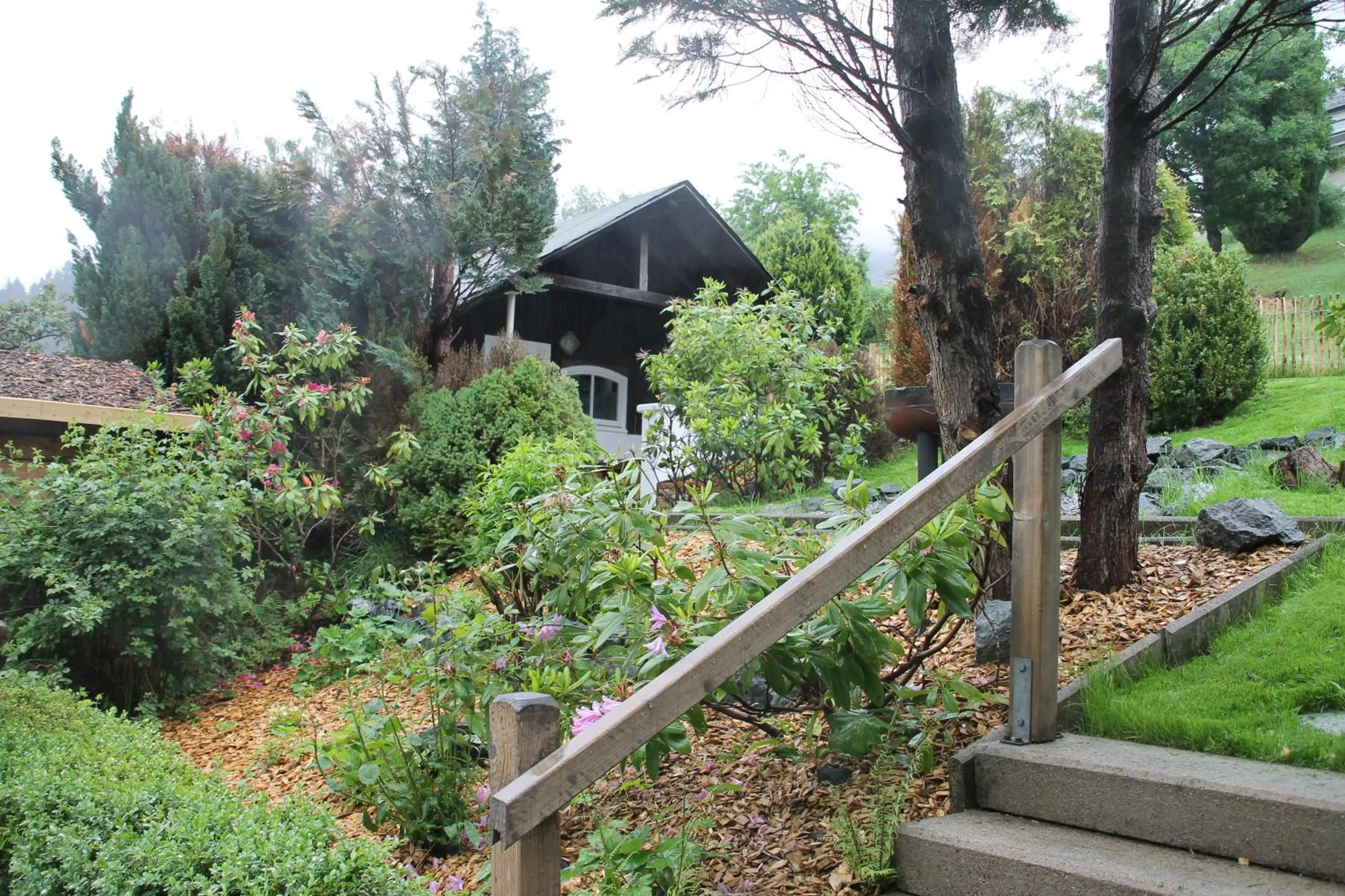 Garden in Ferienhaus Winterberg für 12 Personen Sauna Garten Garage Hund