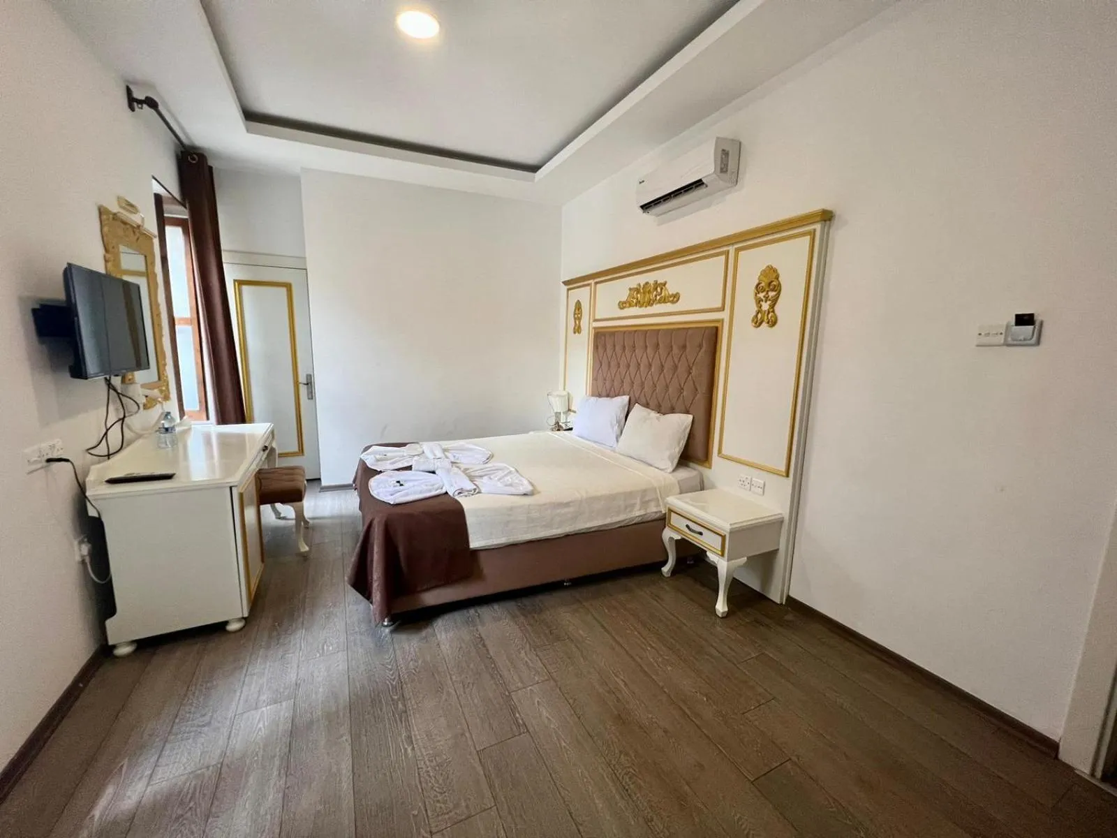 Bed in NAGAS Hotel & Restaurant at Historical Part of Nicosia