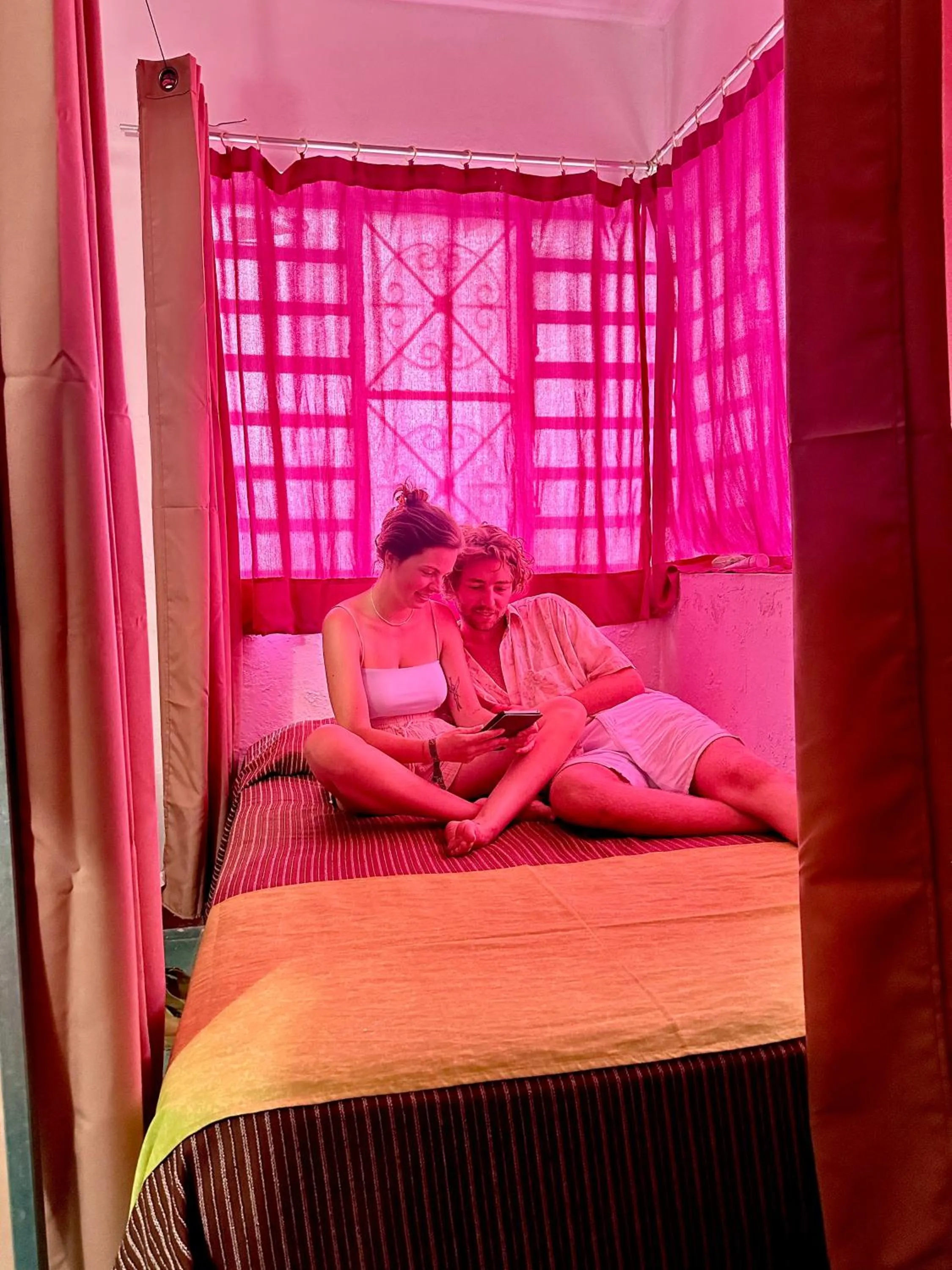 Bed in Guacamayas Hostel and Social Laundry