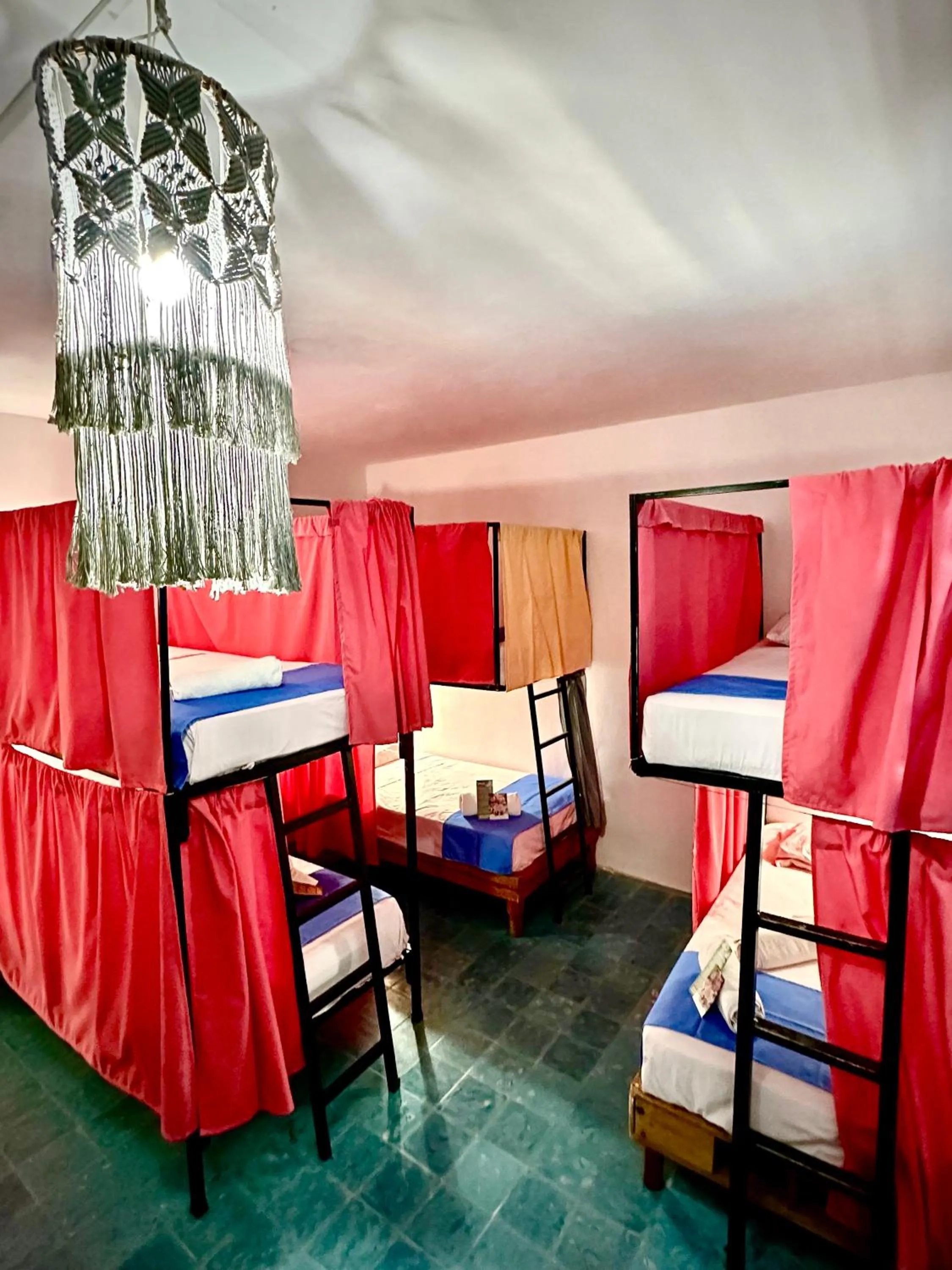 Bed in Guacamayas Hostel and Social Laundry