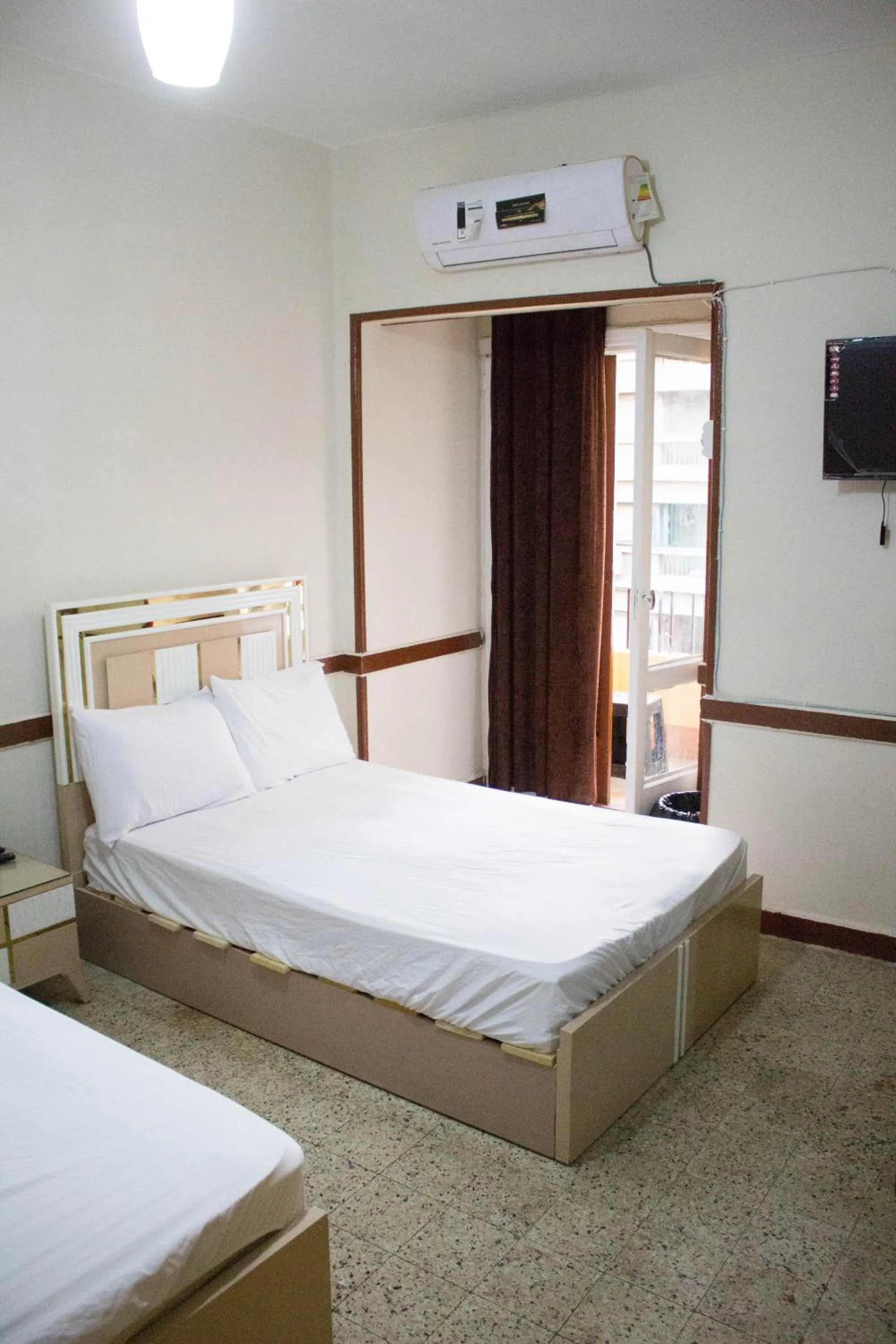 Bed in cairo view hotel