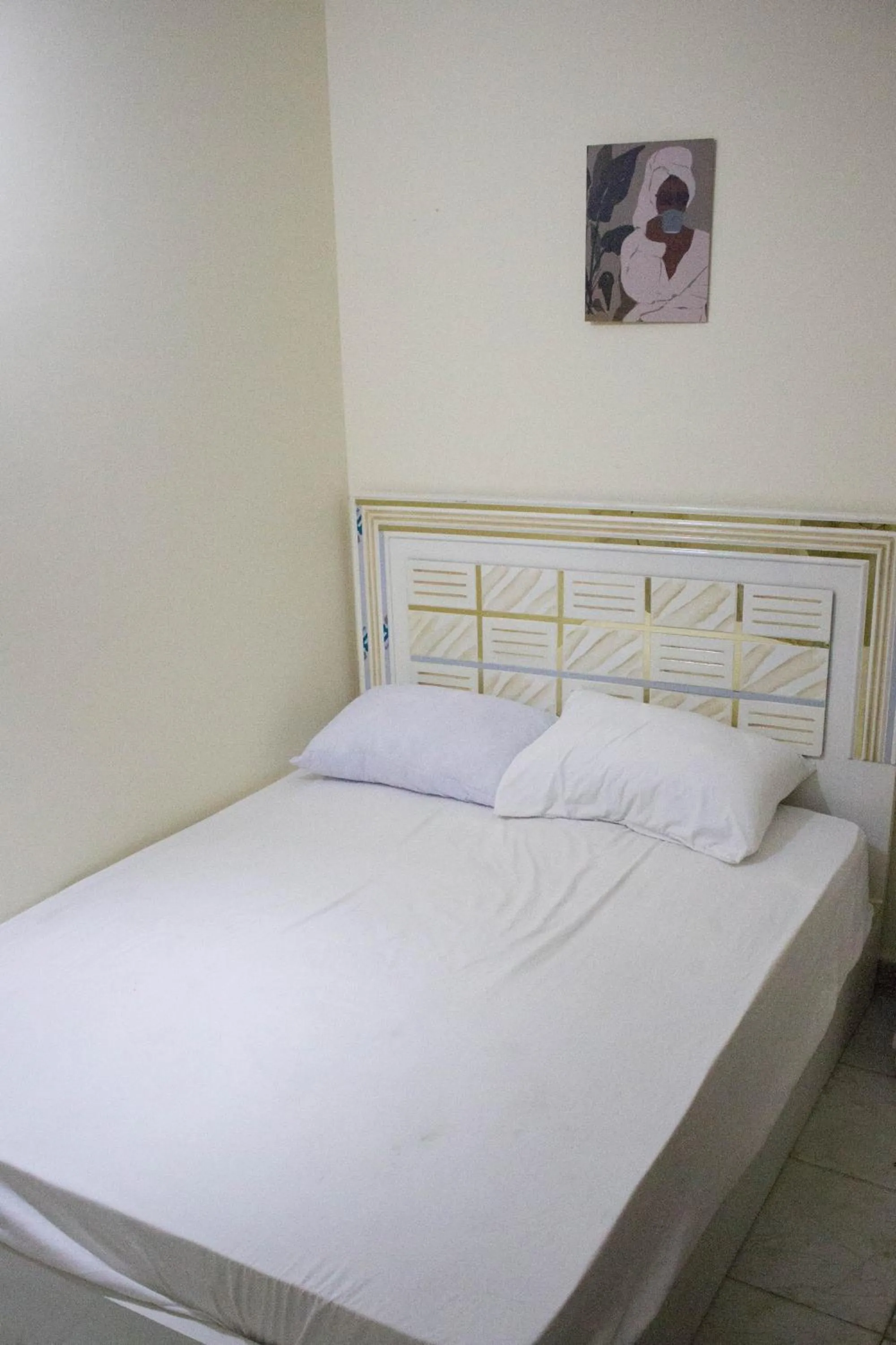 Bed in cairo view hotel