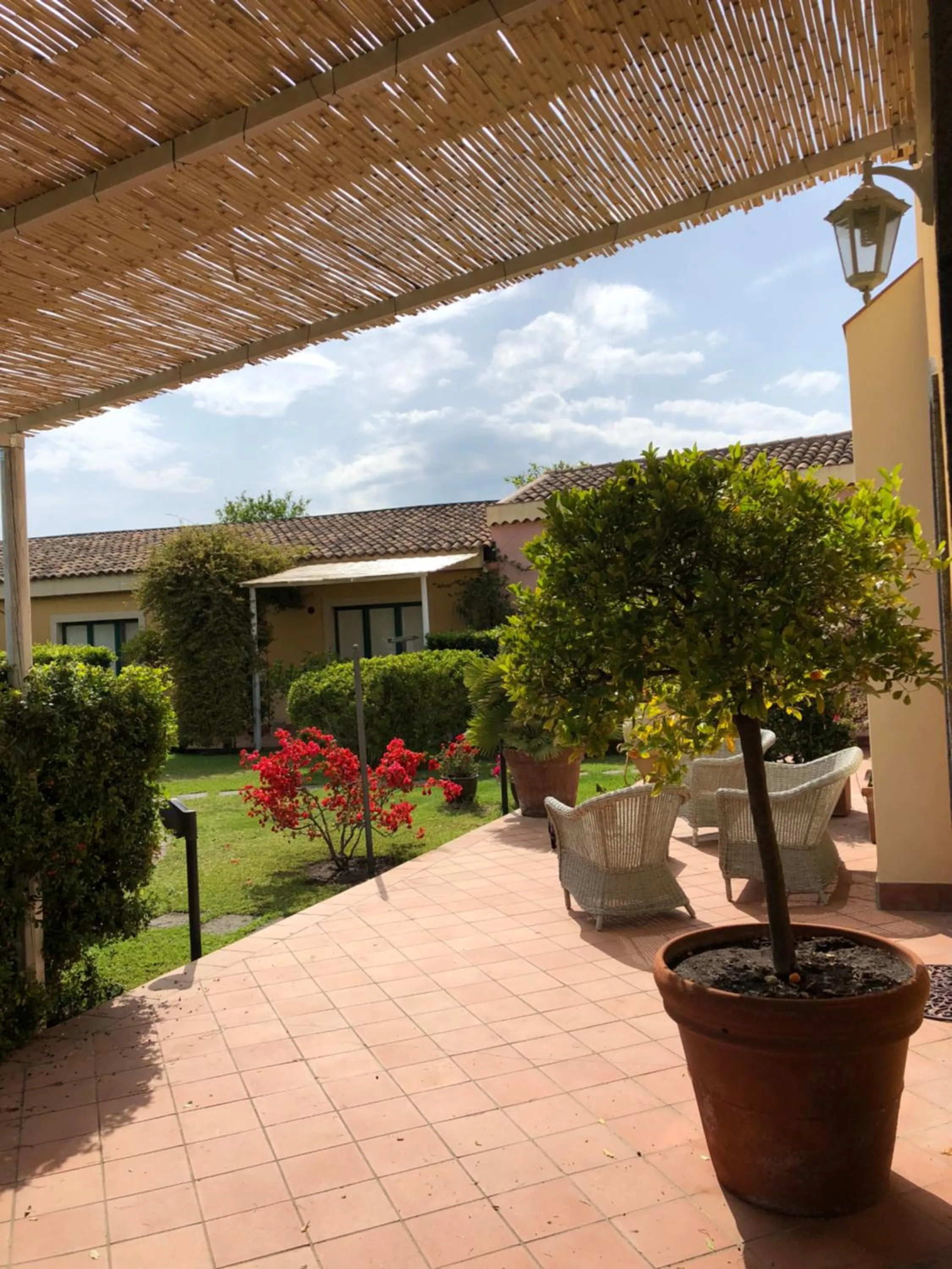 Patio in Torre Archirafi Resort
