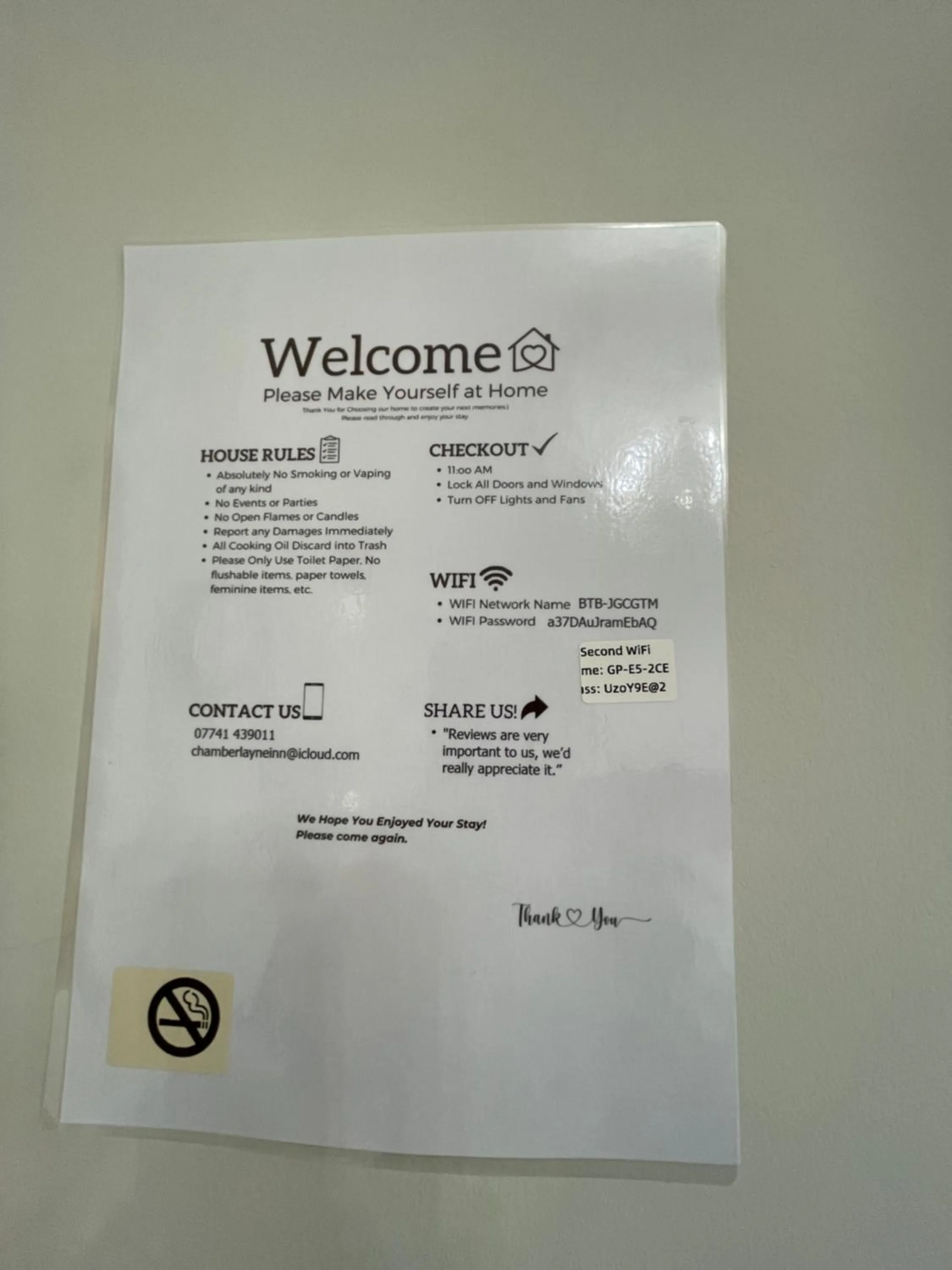 internet in Chamberlayne Inn