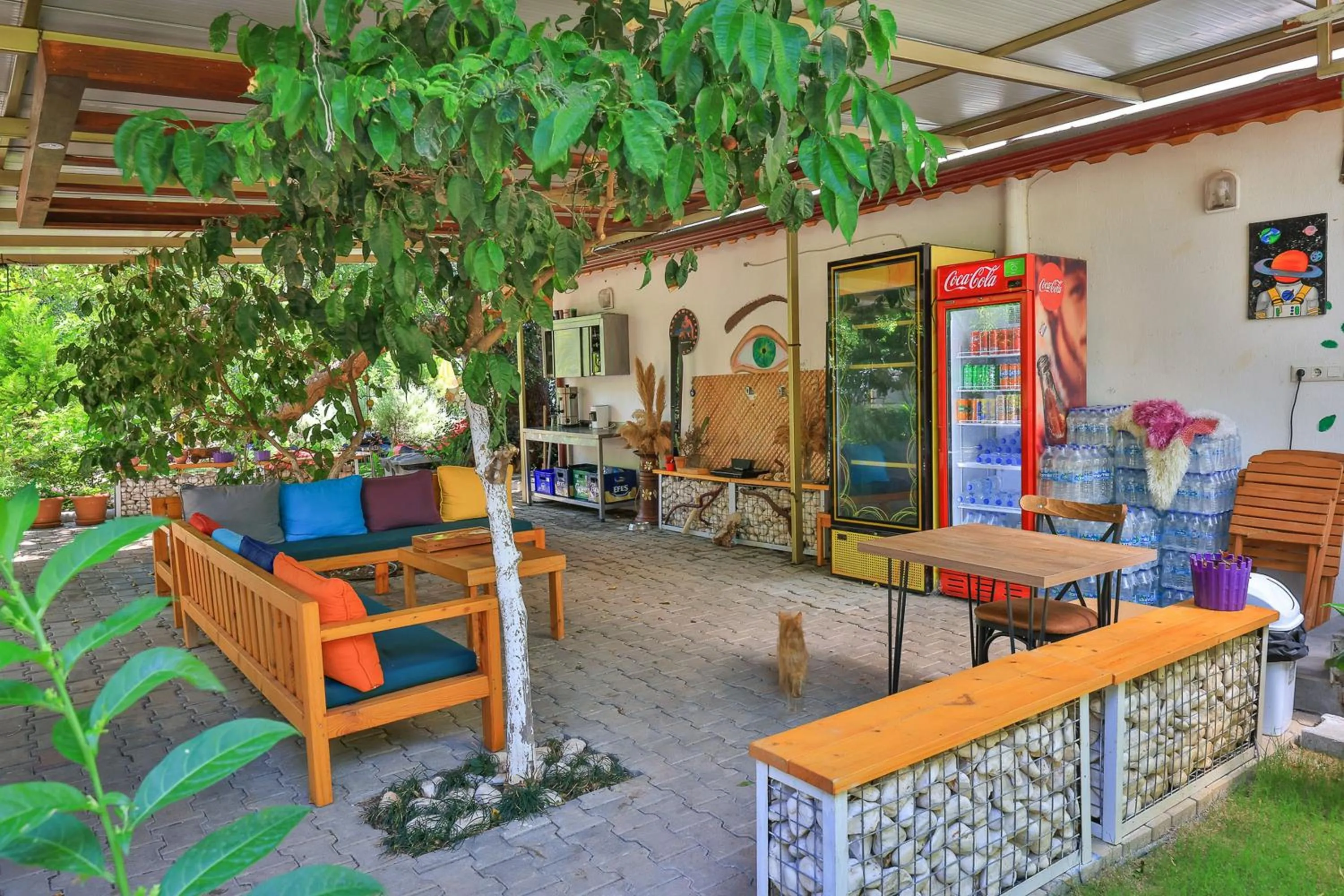 Seating area in Harnup Apart