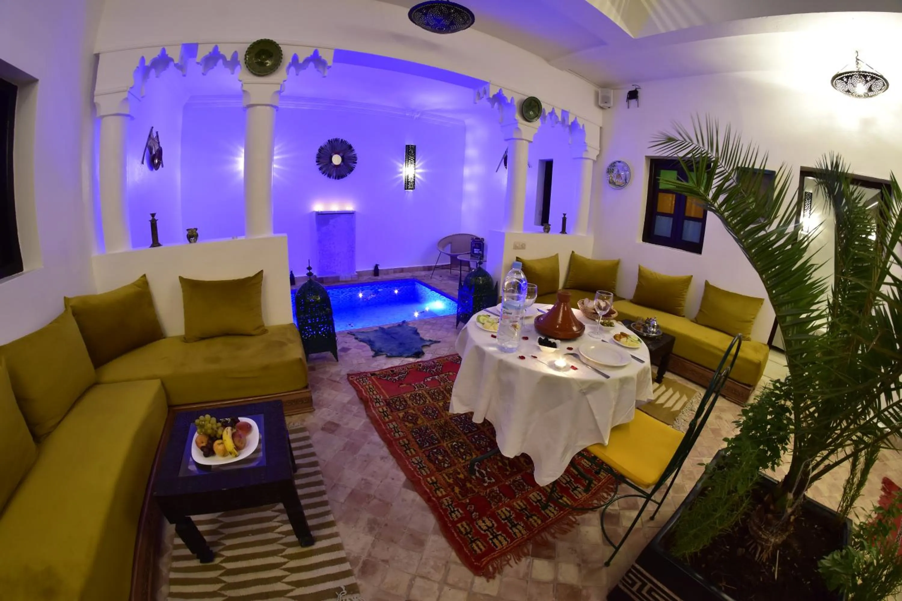 Seating area in Riad Iklil