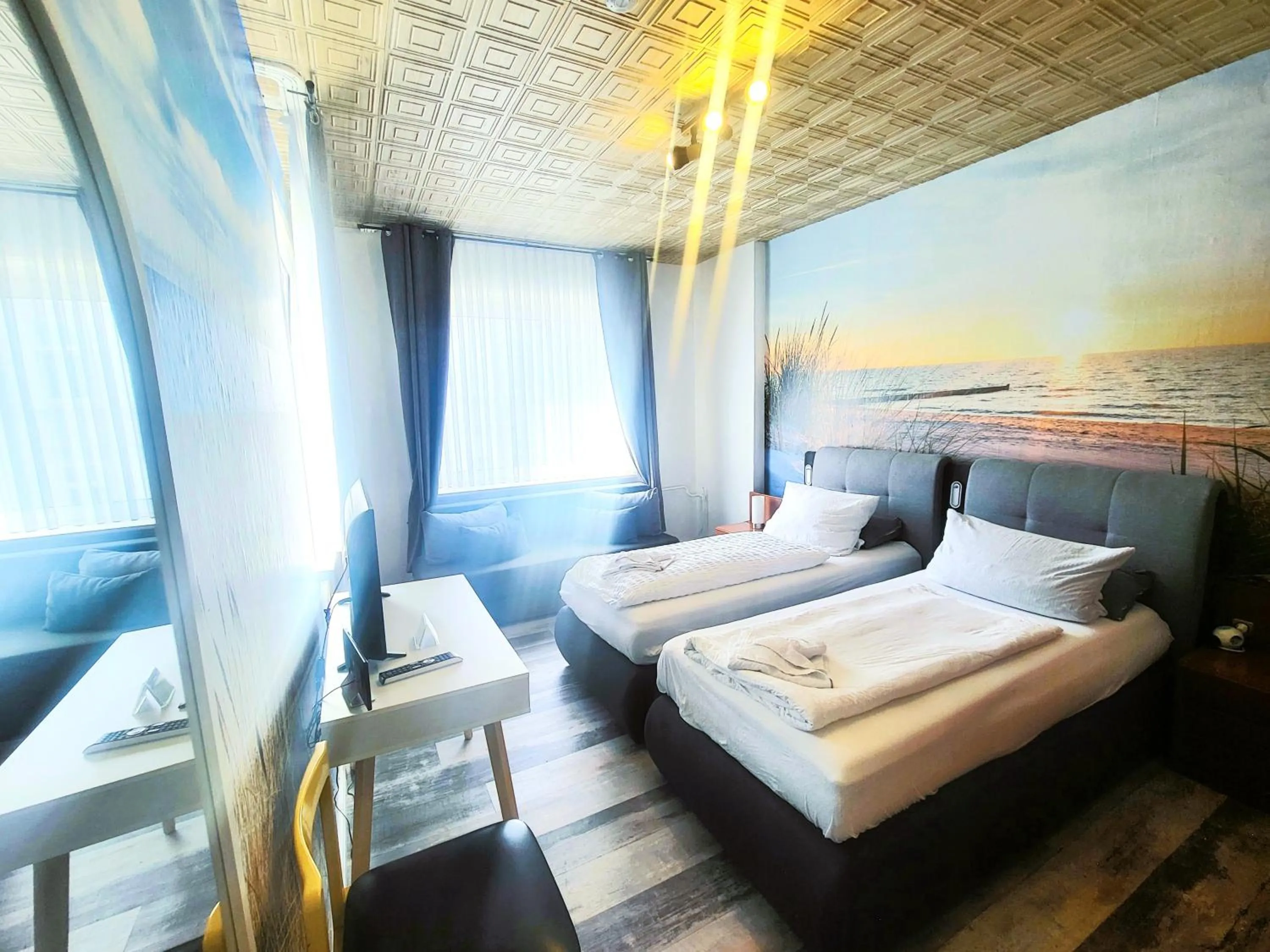 Bed in City Center Hotel Garni Cuxhaven