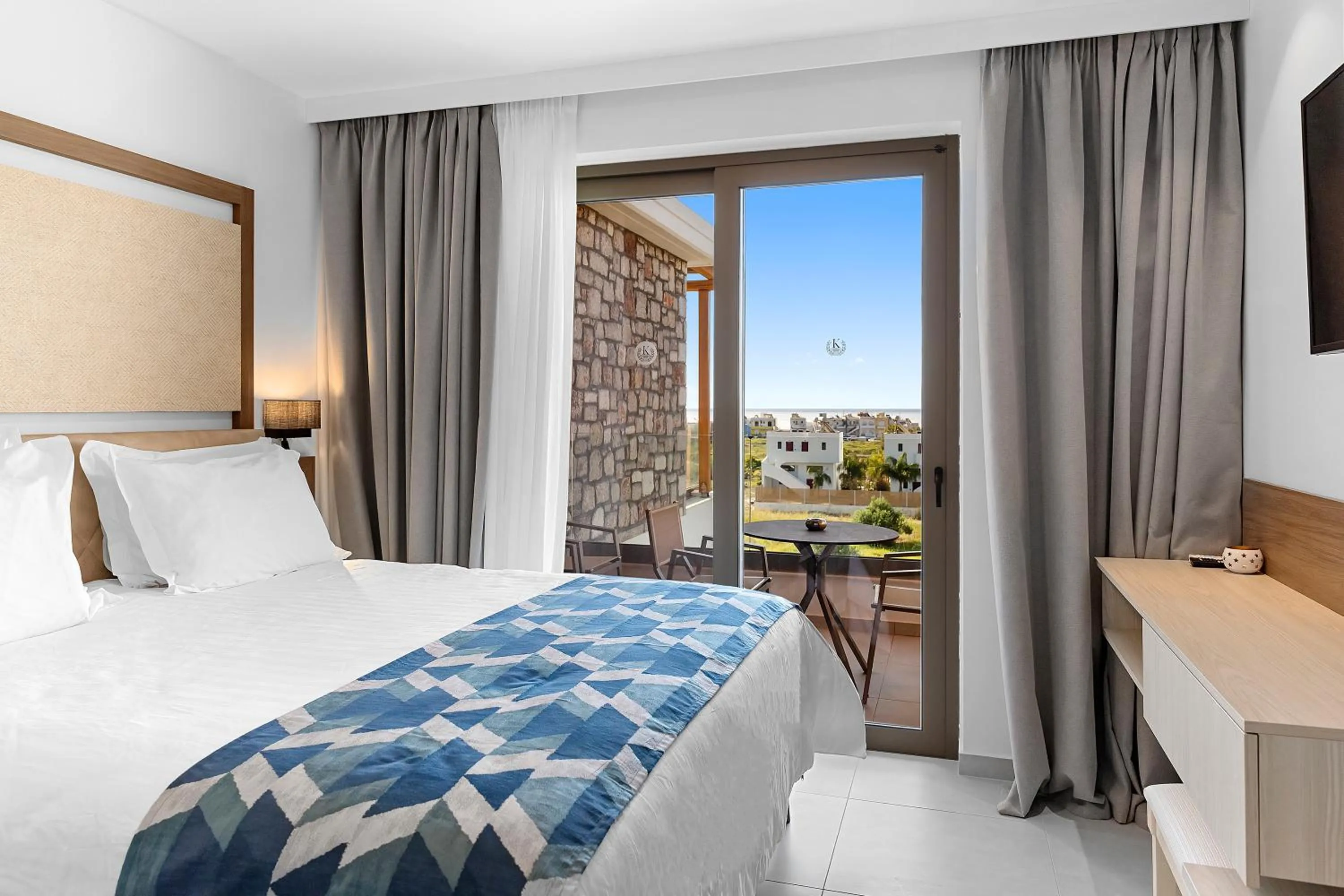 Bedroom, Bed in KOUROS STONE SUITES