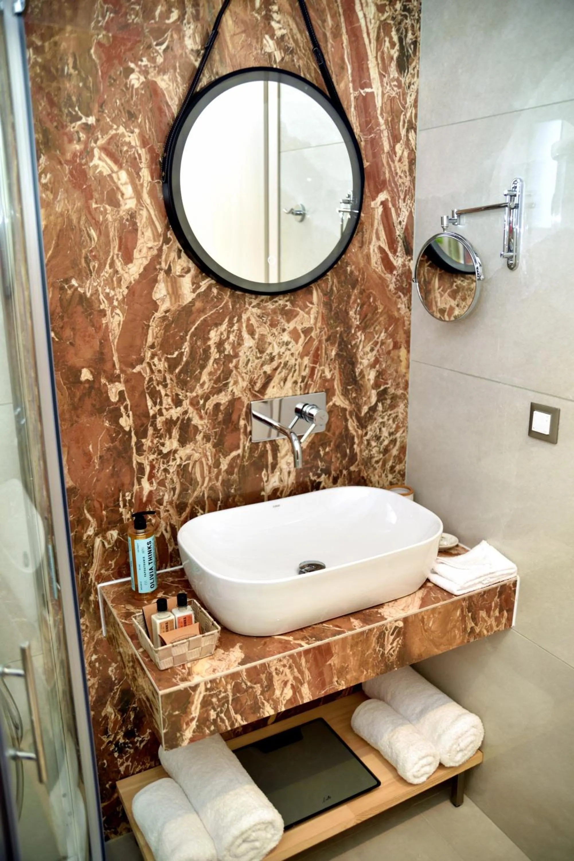 Shower in KOUROS STONE SUITES